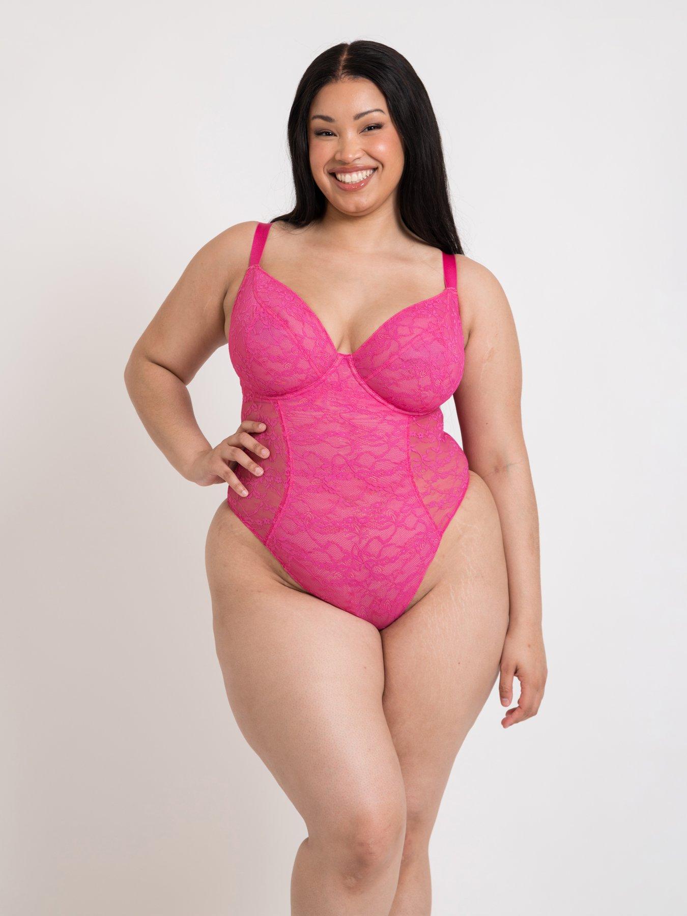 curvy-kate-curvy-kate-all-night-lace-plunge-body-hot-pink-blush