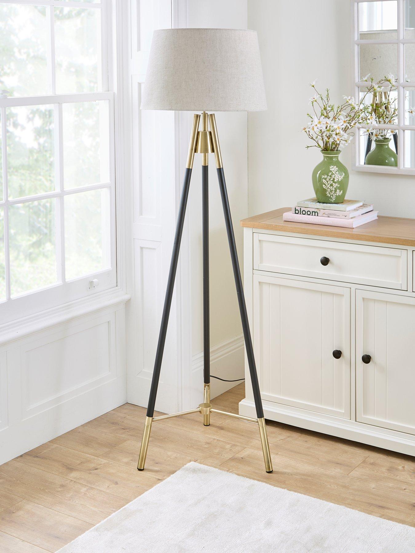 Very Home Two Tone Tripod Floor Lamp