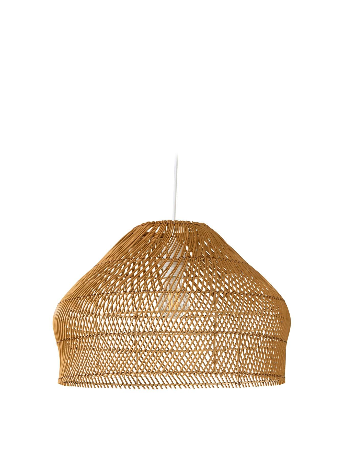 Image 2 of 6 of Michelle Keegan Home Mk Rattan Easy Fit Shade With Poly Material 45Cm