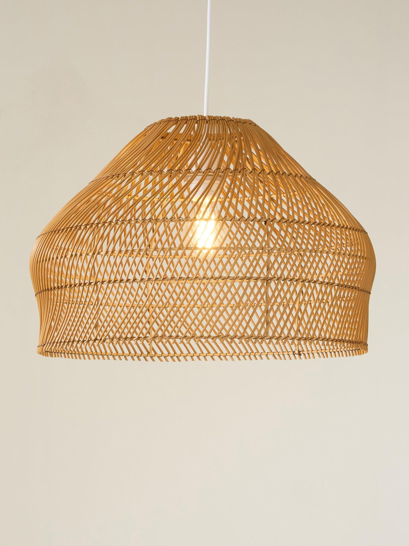 Image 3 of 6 of Michelle Keegan Home Mk Rattan Easy Fit Shade With Poly Material 45Cm