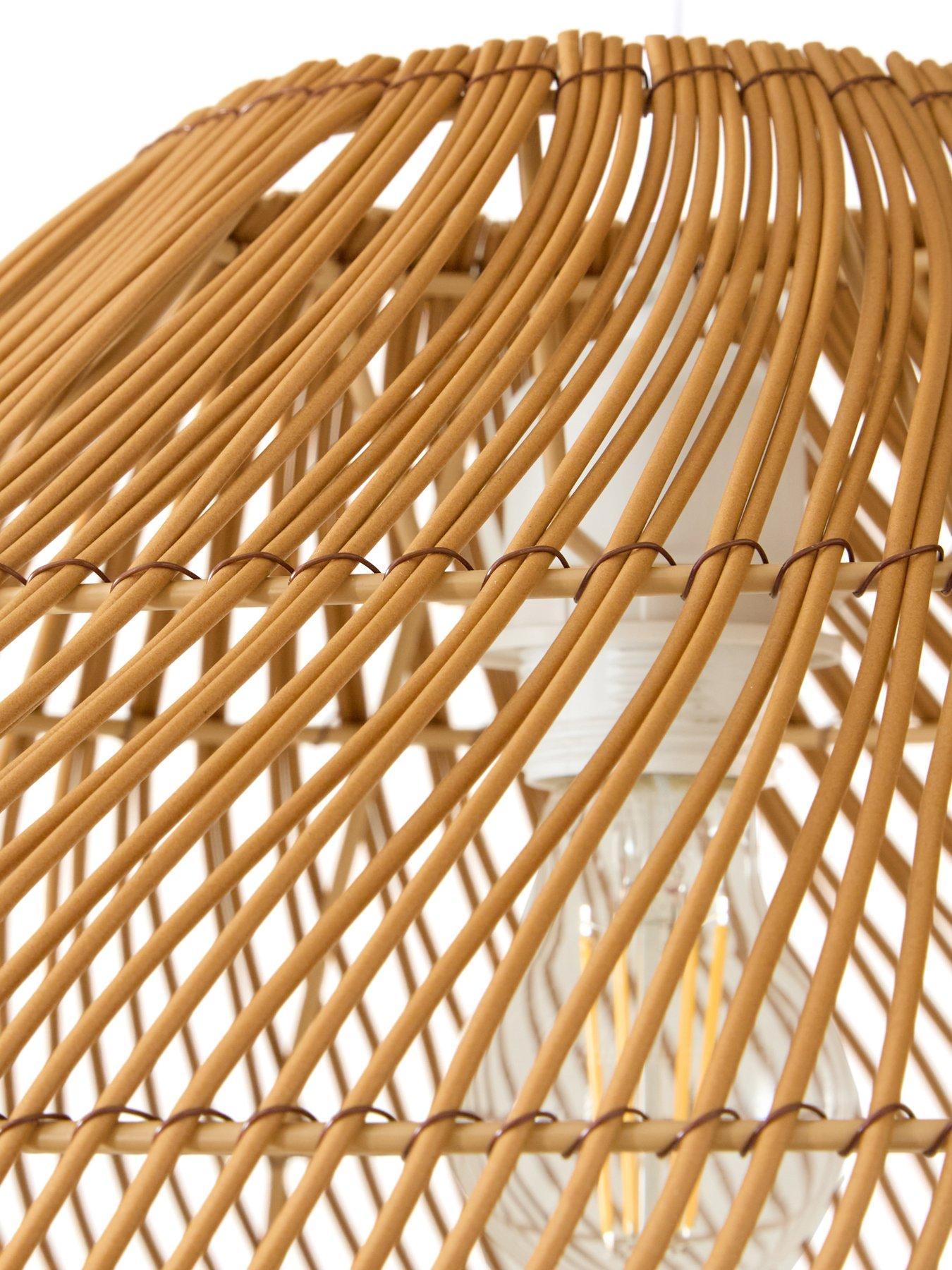Image 5 of 6 of Michelle Keegan Home Mk Rattan Easy Fit Shade With Poly Material 45Cm