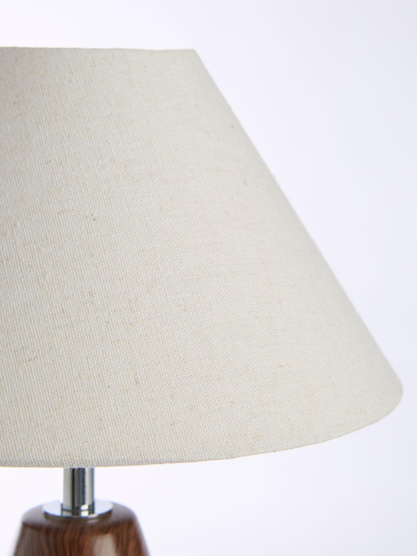 Image 4 of 6 of Very Home Wood Effect Table Lamp