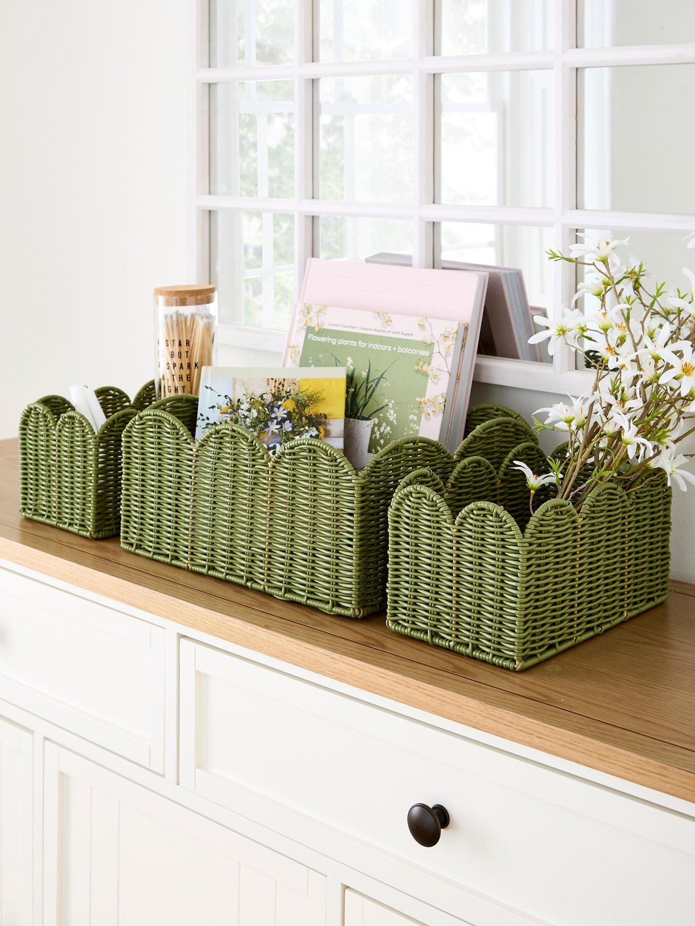 Image 1 of 7 of The Very Collection Set of 3 Scallop Storage Baskets