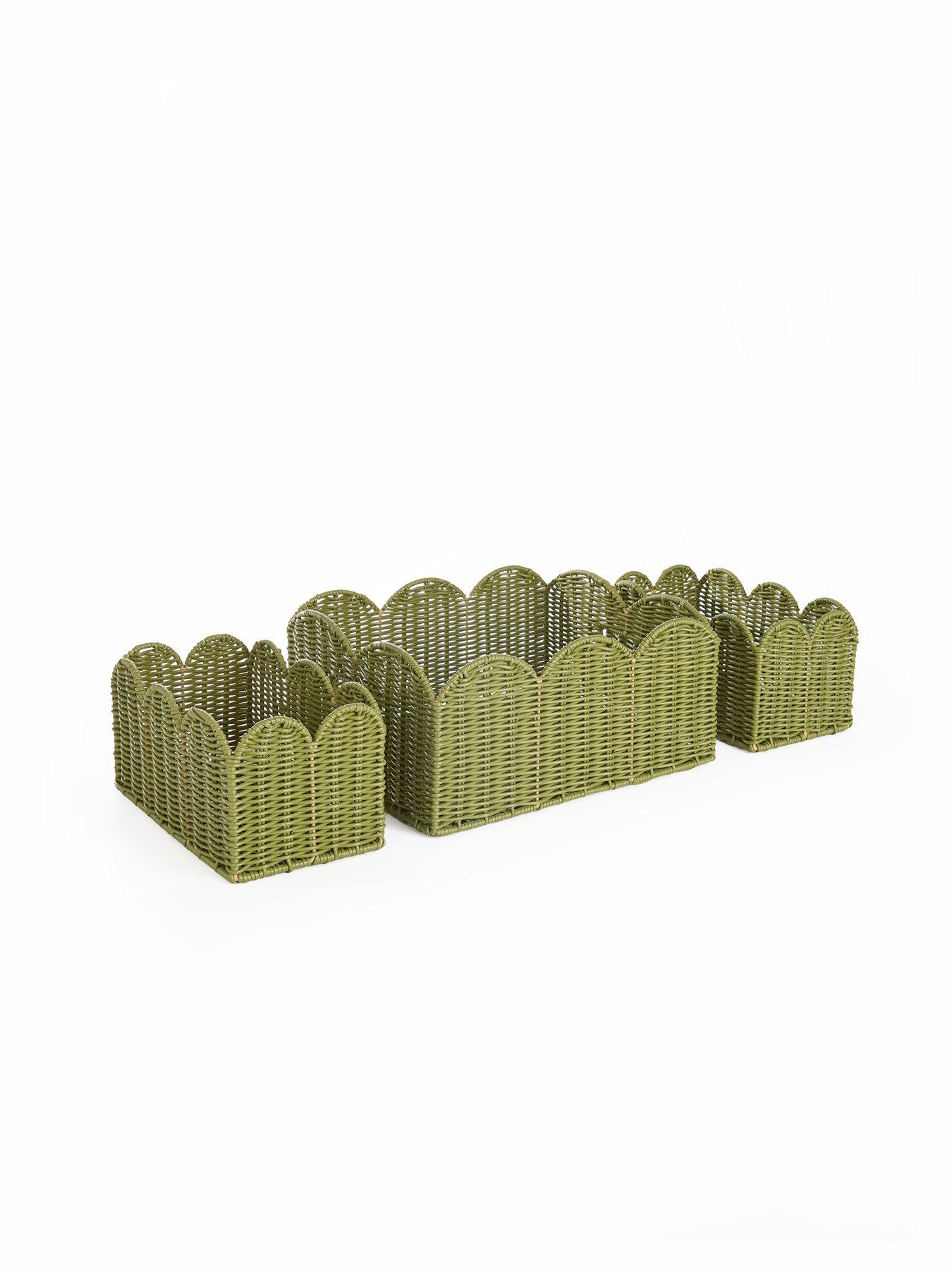 Image 3 of 7 of The Very Collection Set of 3 Scallop Storage Baskets