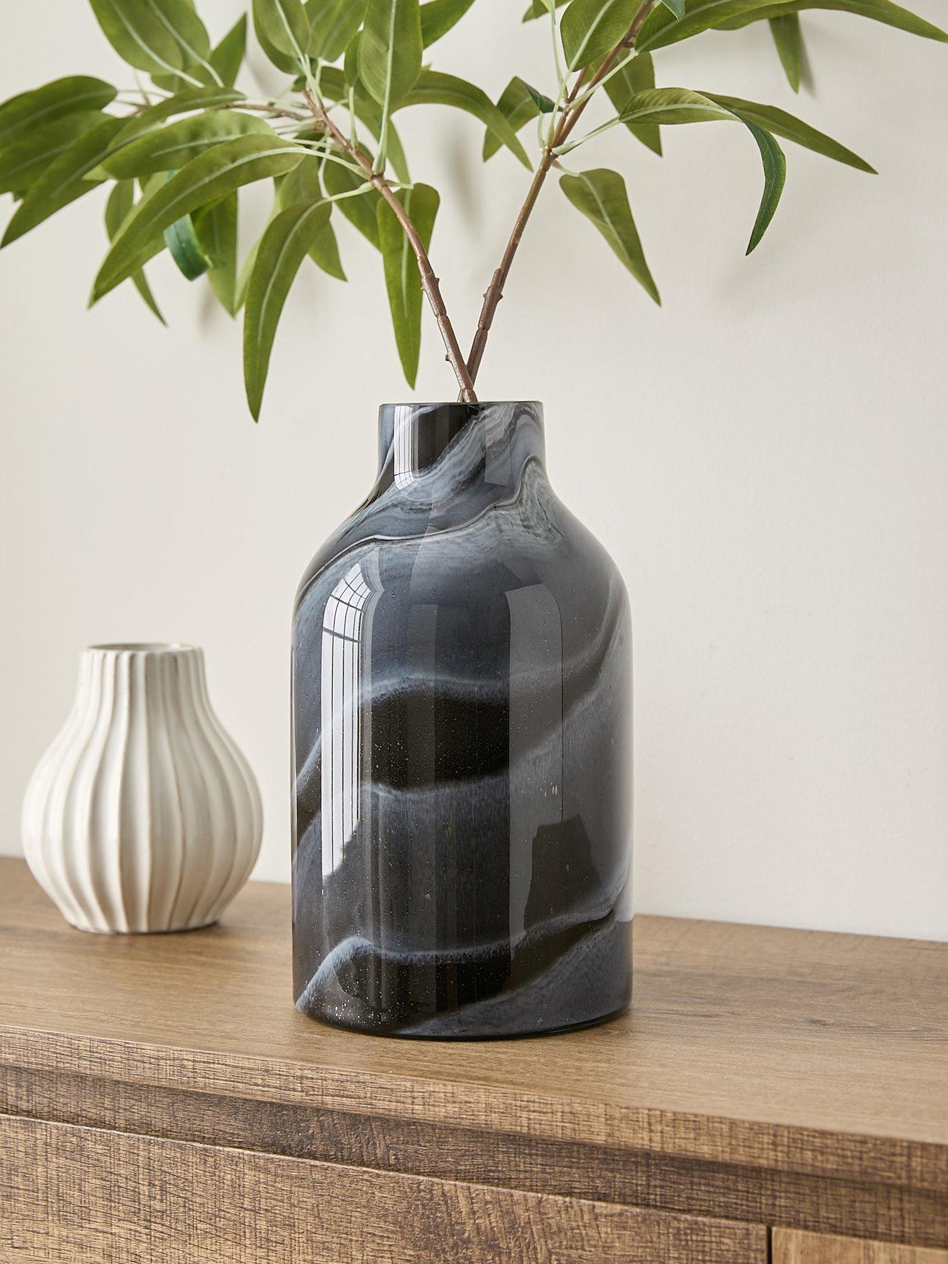 Very Home Dark Swirl Glass Vase