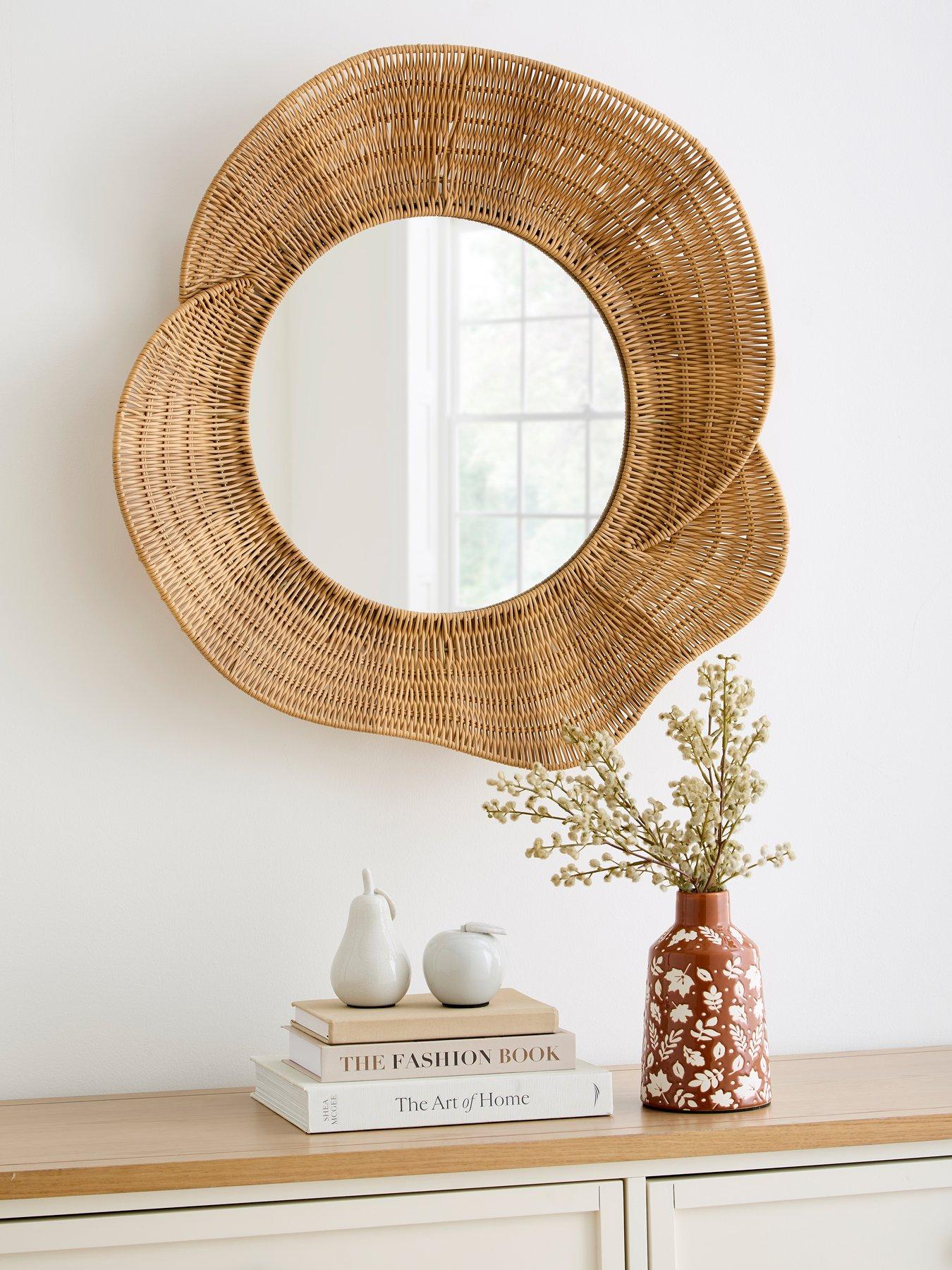 Image 1 of 6 of The Very Collection Abstract Wall Mirror 70cm