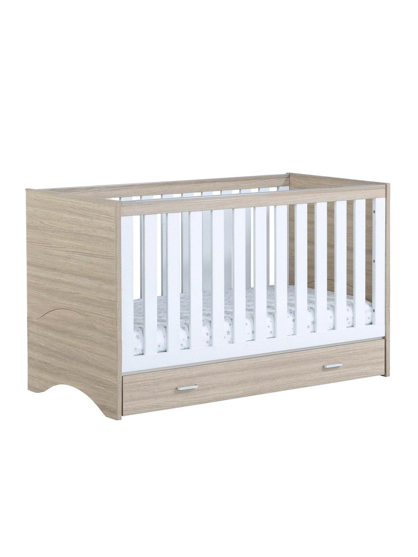 babymore-veni-cot-bed-with-drawer-oak-whitedetail