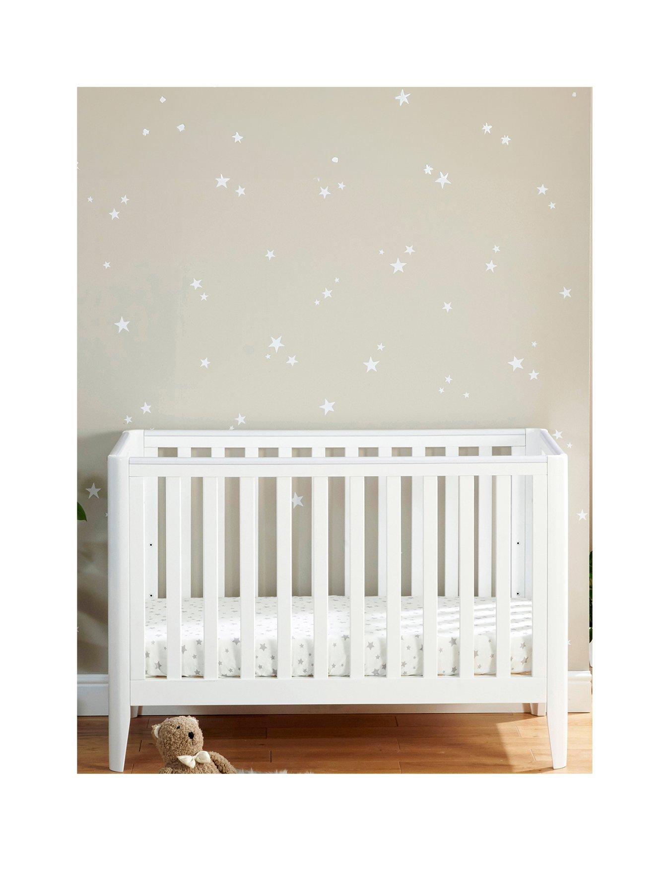 Image 2 of 8 of Babymore Iris Cot Bed - White