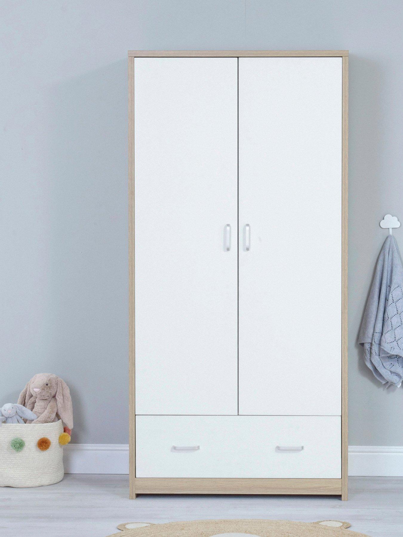 Image 5 of 6 of Babymore Veni 3 Piece Room Sets with Drawer - Oak White