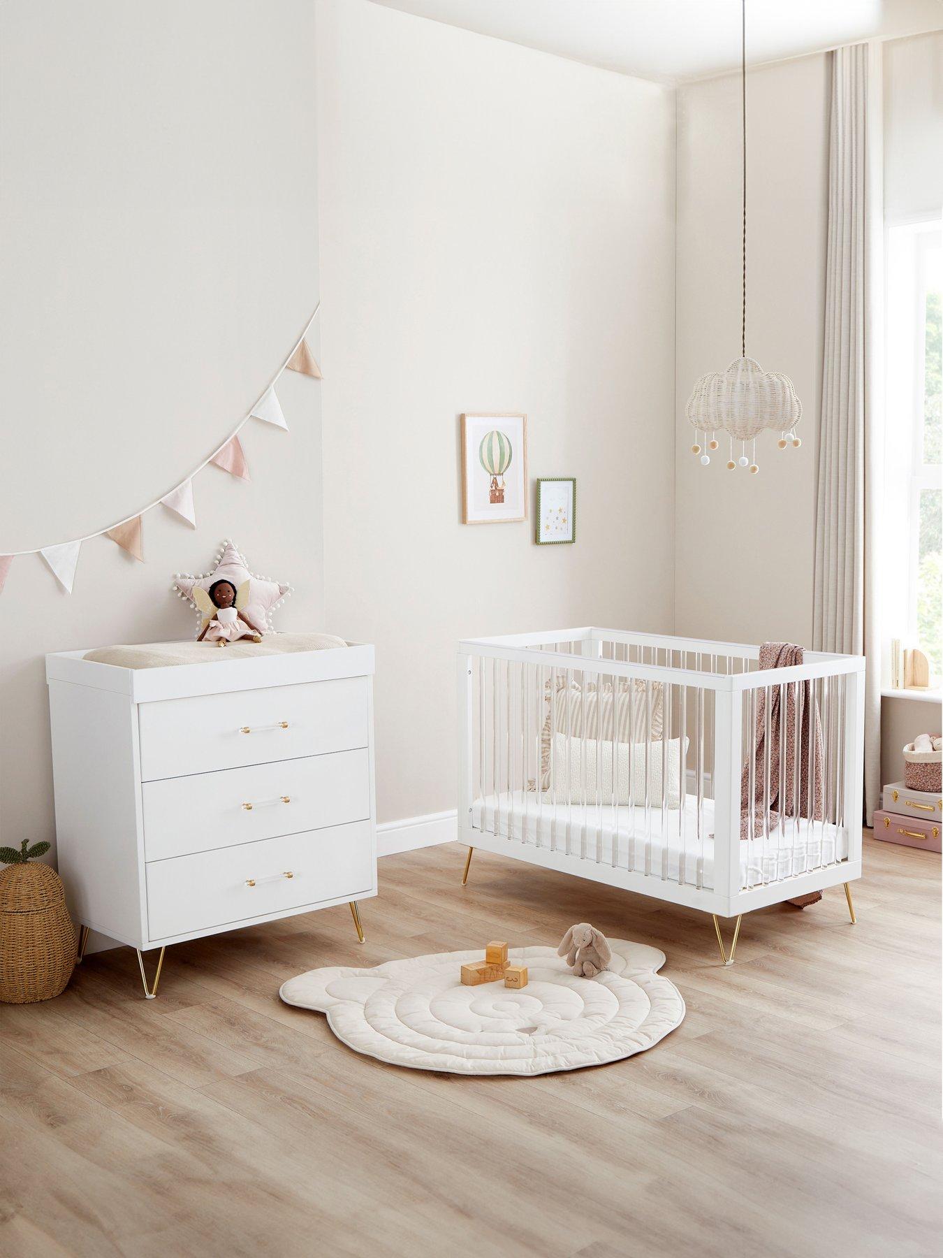 Image 1 of 6 of Babymore Kimi Acrylic 2-Piece Nursery Room Set