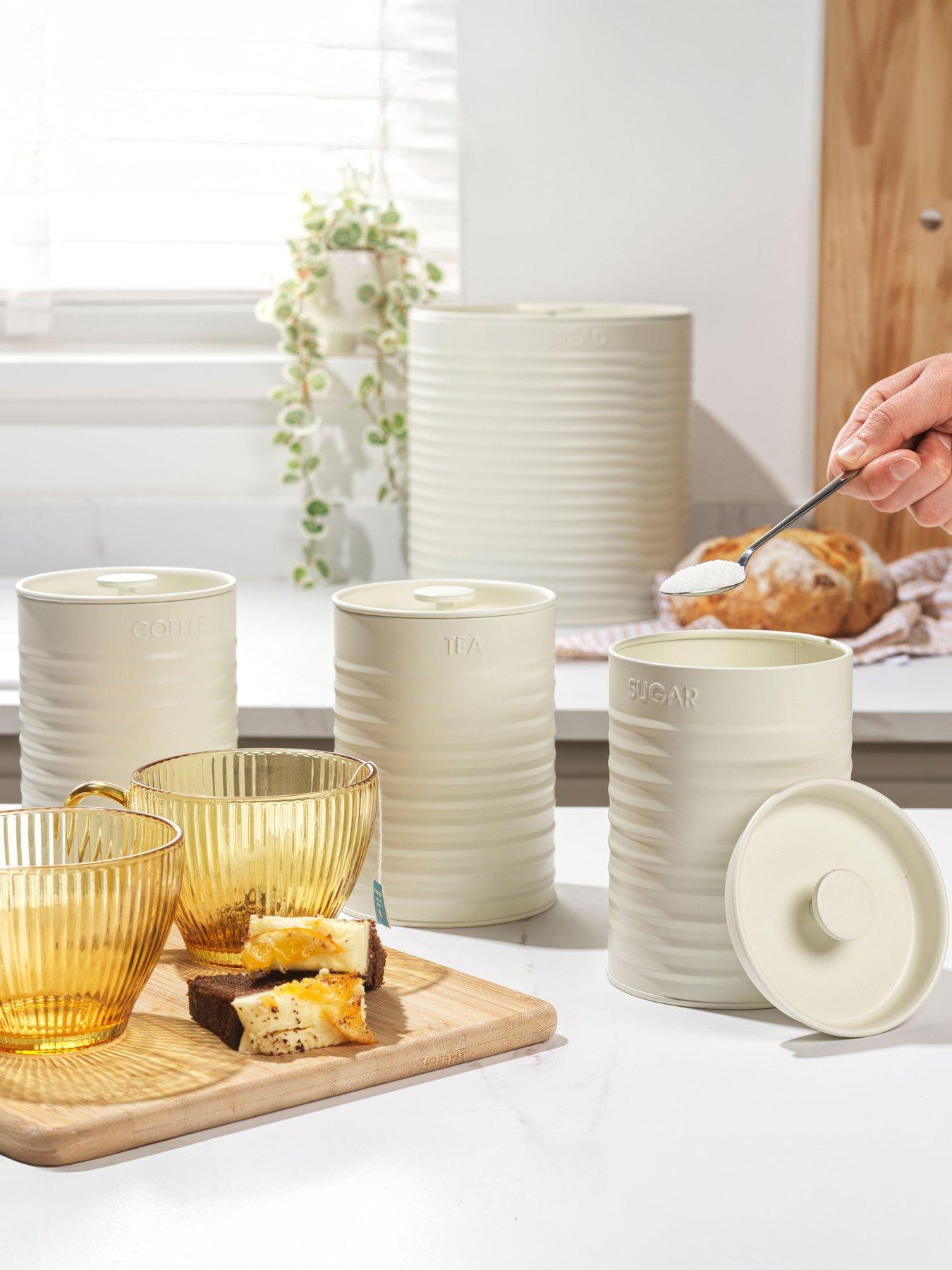 Image 1 of 6 of Russell Hobbs Ribbed 4 Piece Countertop Set