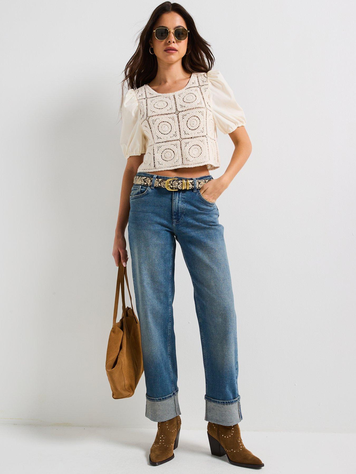 jdy-mid-waist-fold-up-straight-jean-blueback