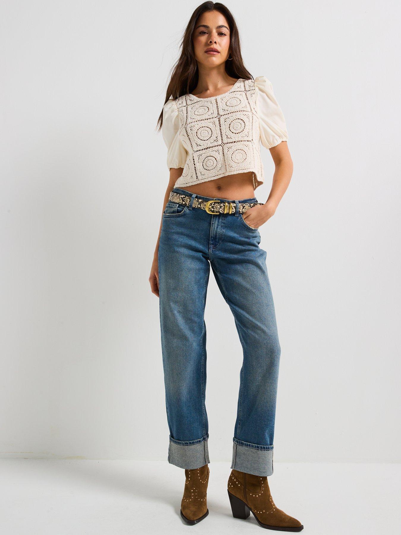 jdy-mid-waist-fold-up-straight-jean-bluedetail