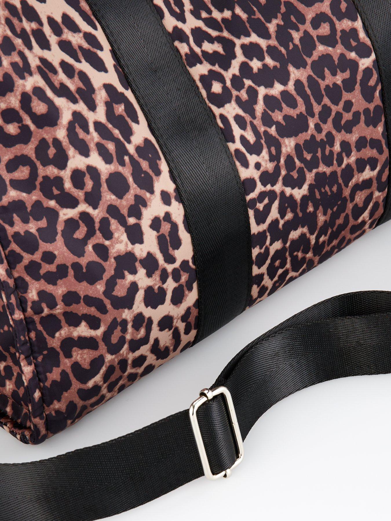Image 3 of 4 of PIECES Leopard Print Shopper Bag - Multi