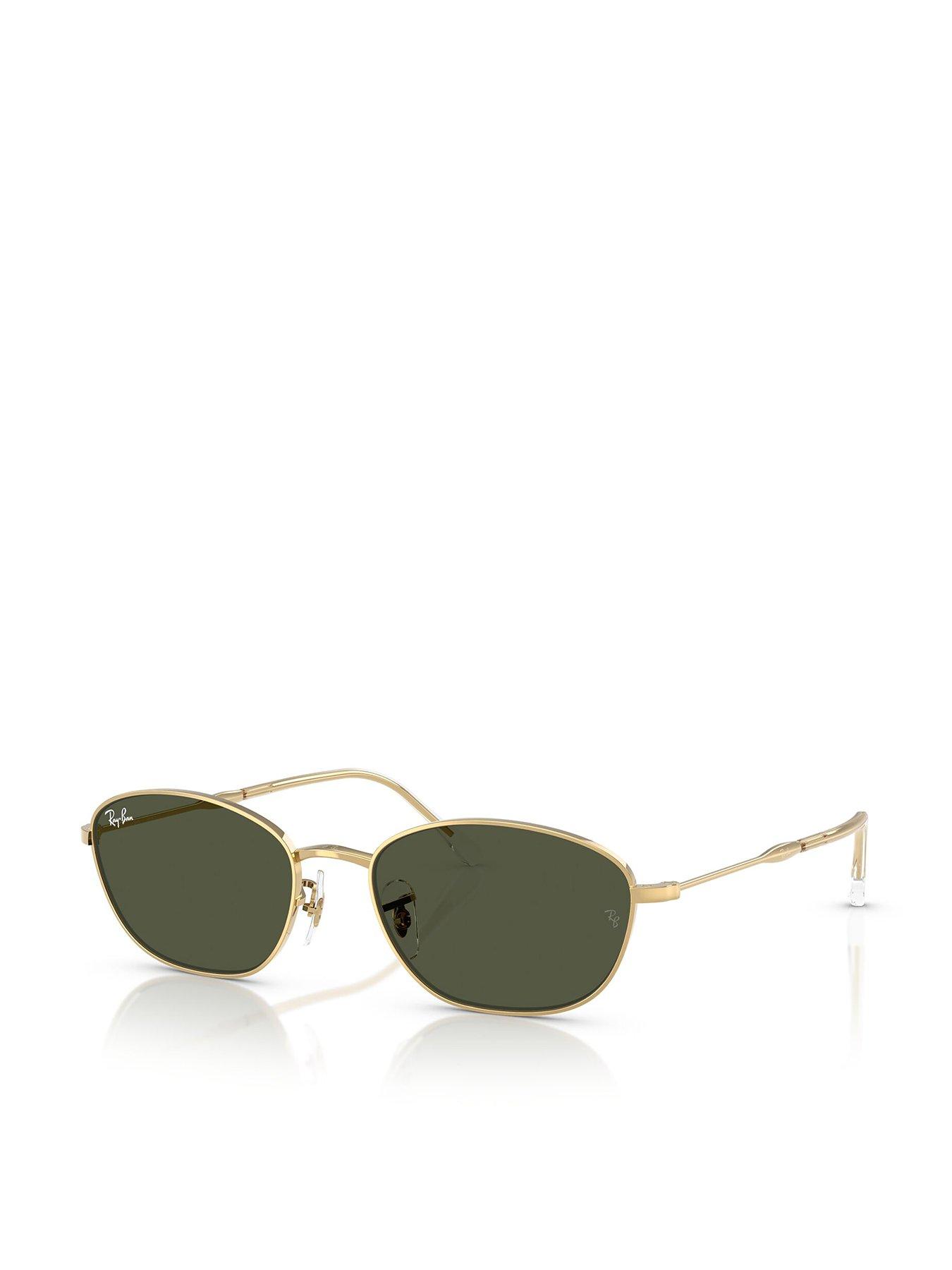 ray-ban-irregular-sunglasses-gold