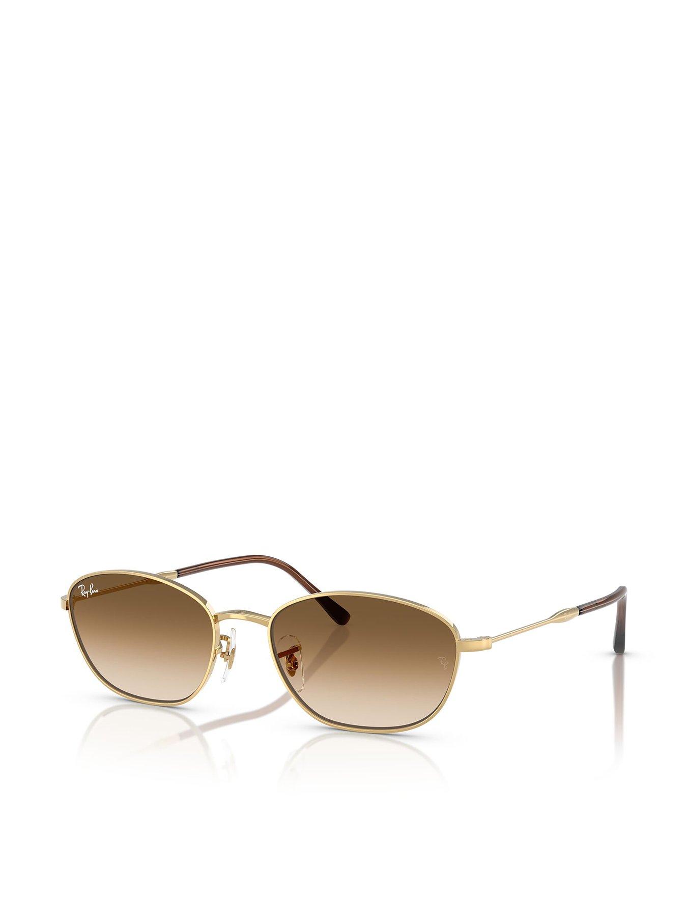 ray-ban-irregular-sunglasses-gold