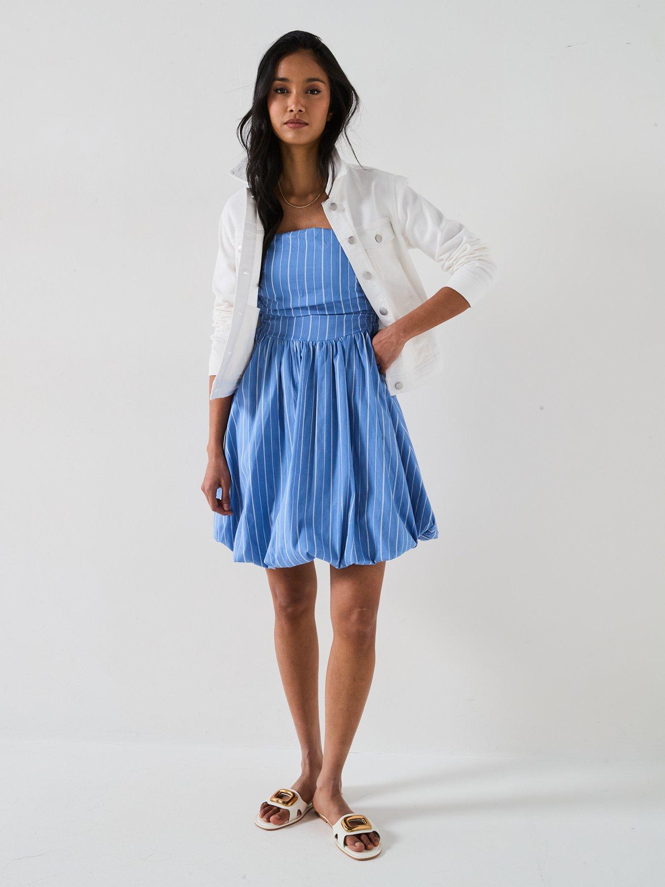 only-strapless-mini-dress-blueback