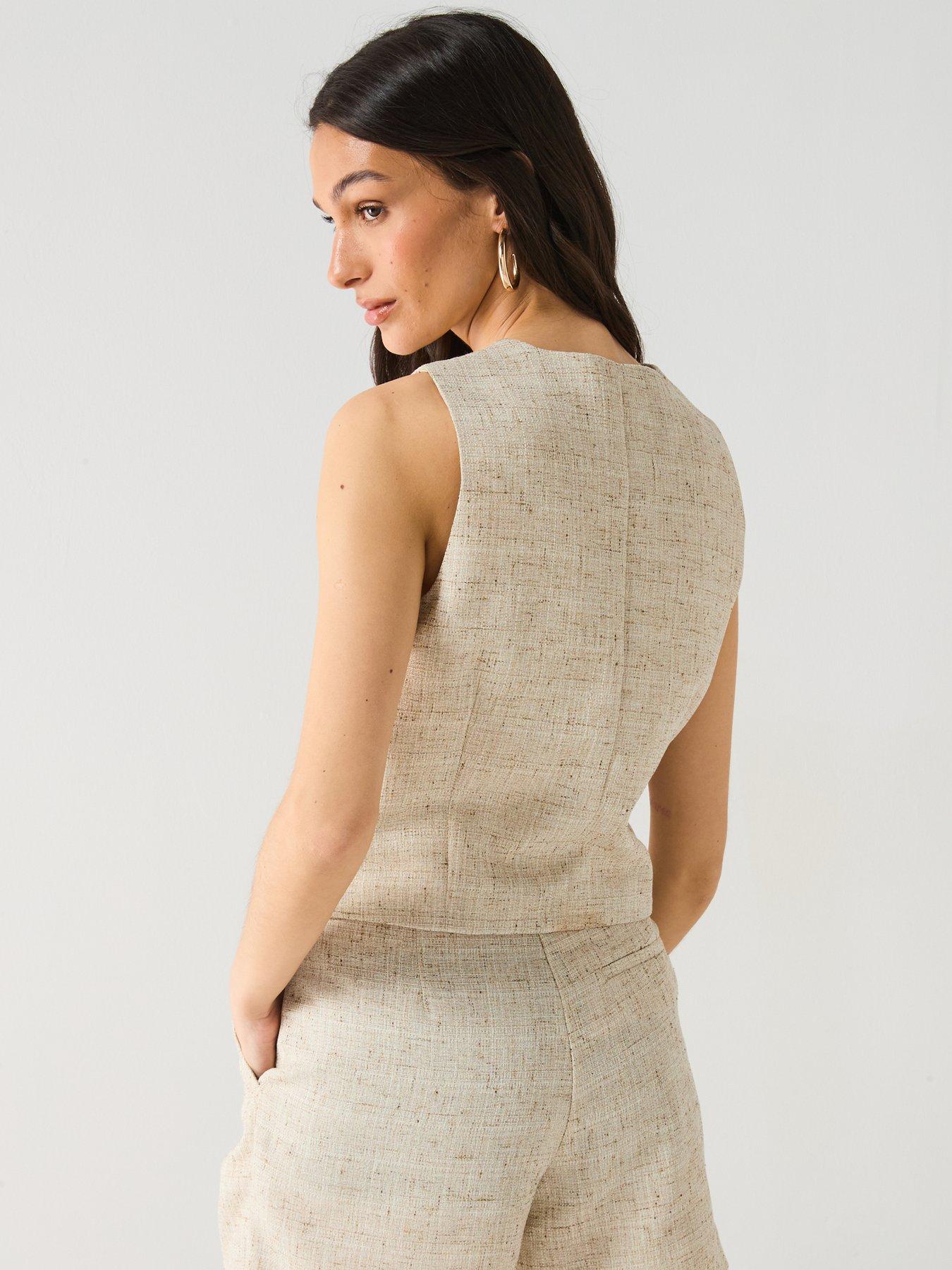 vero-moda-short-button-down-waistcoat-multistillFront