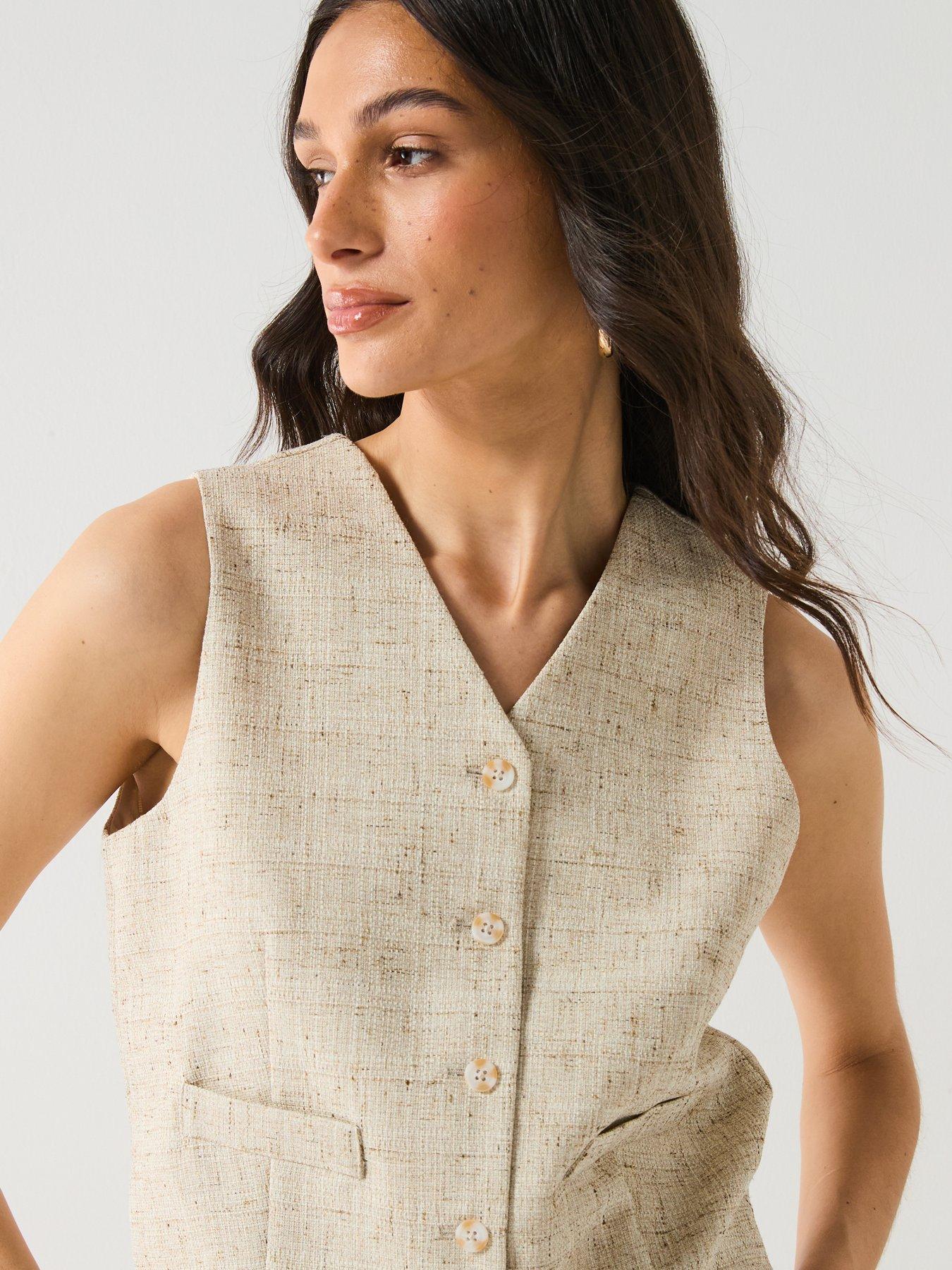 vero-moda-short-button-down-waistcoat-multidetail