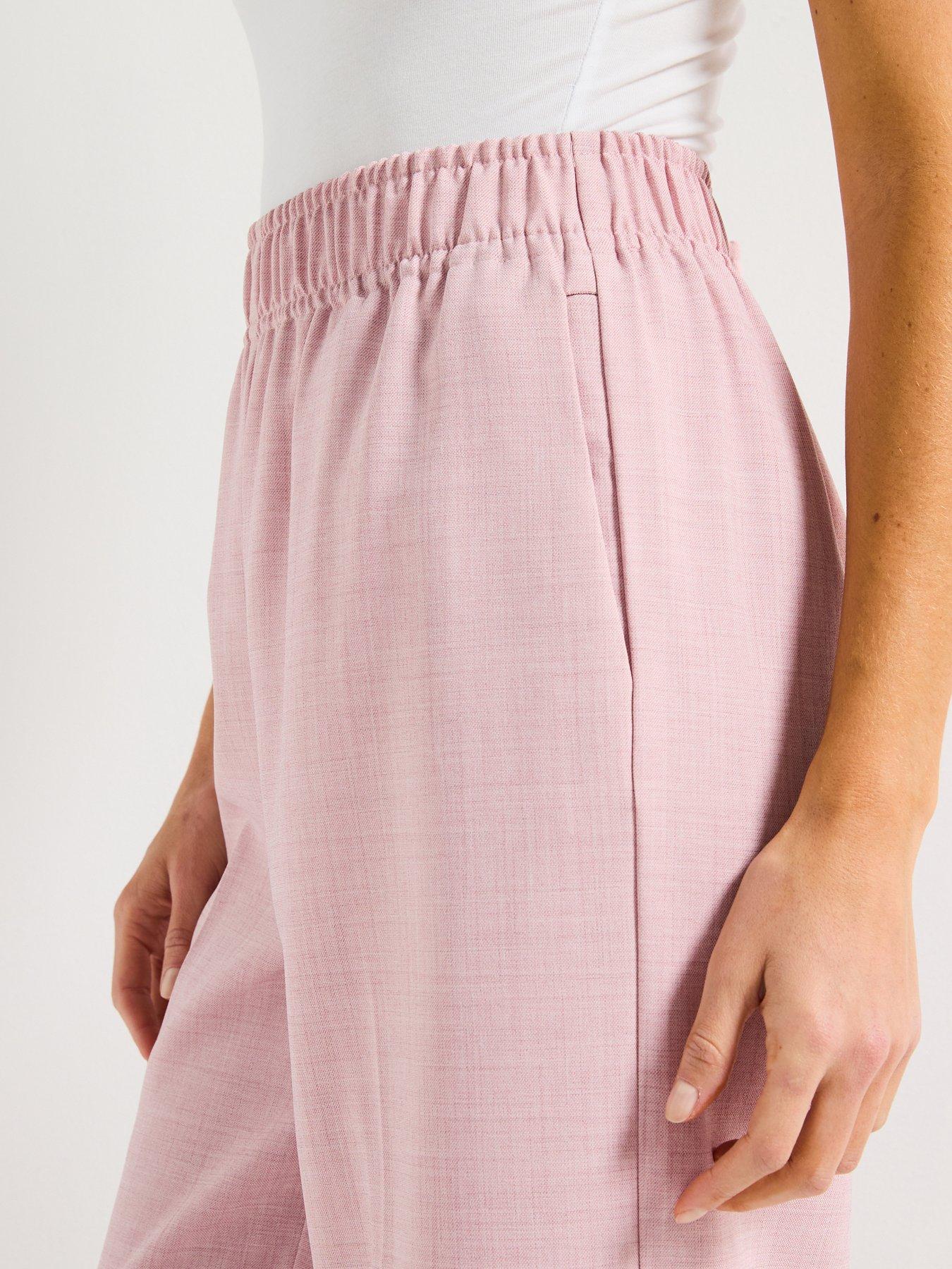Image 4 of 5 of Vero Moda High Rise Loose Trousers - Pink
