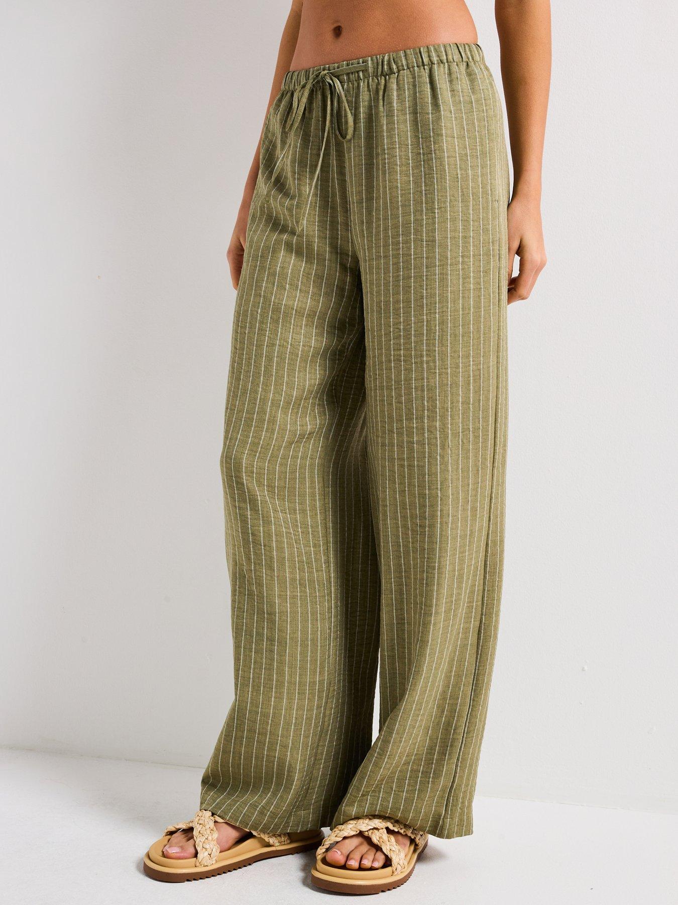Image 1 of 5 of JDY Mid Waist Wide Leg Trouser - Multi