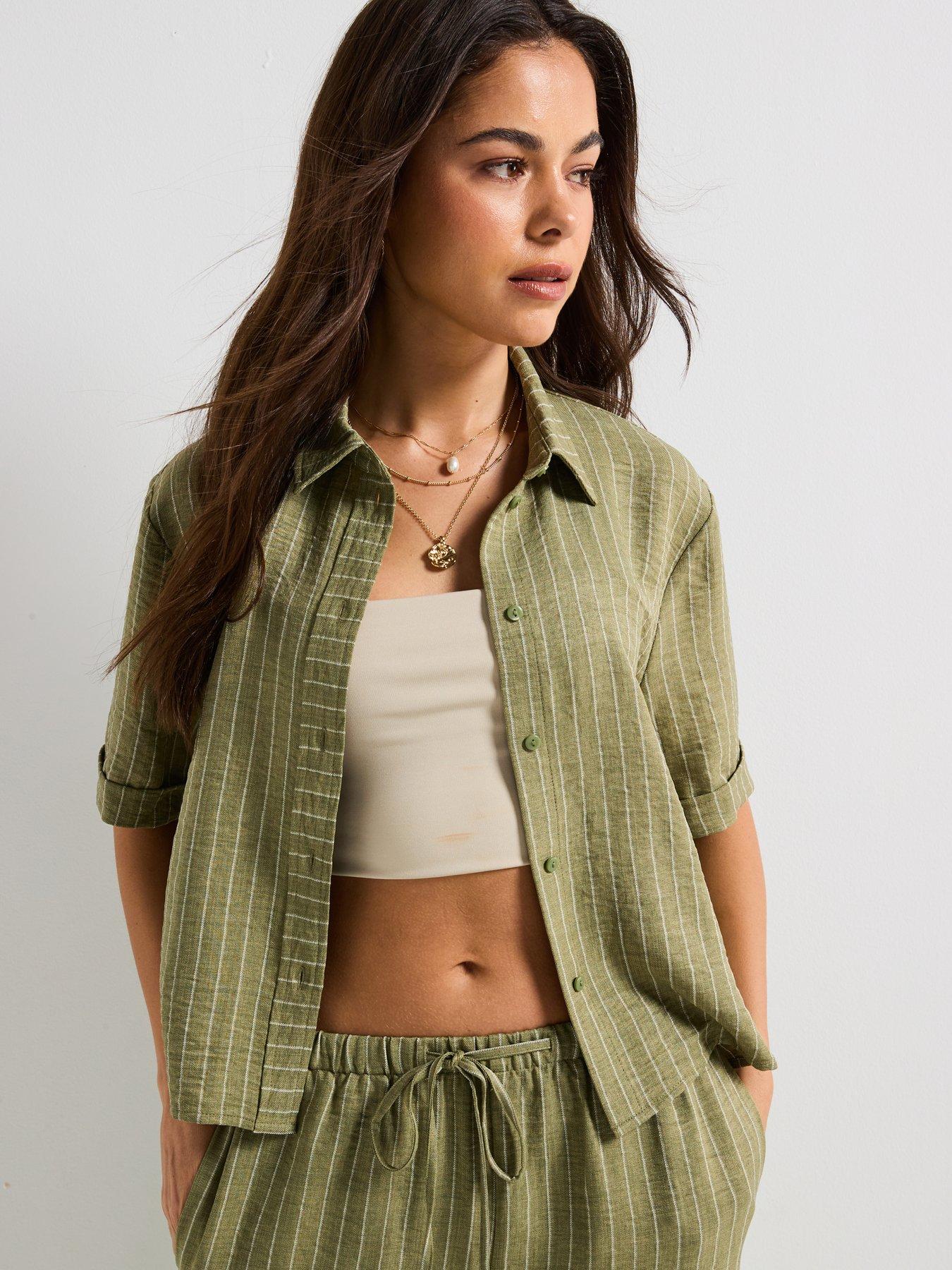 Image 1 of 6 of JDY Boxy Short Sleeve Shirt - Multi
