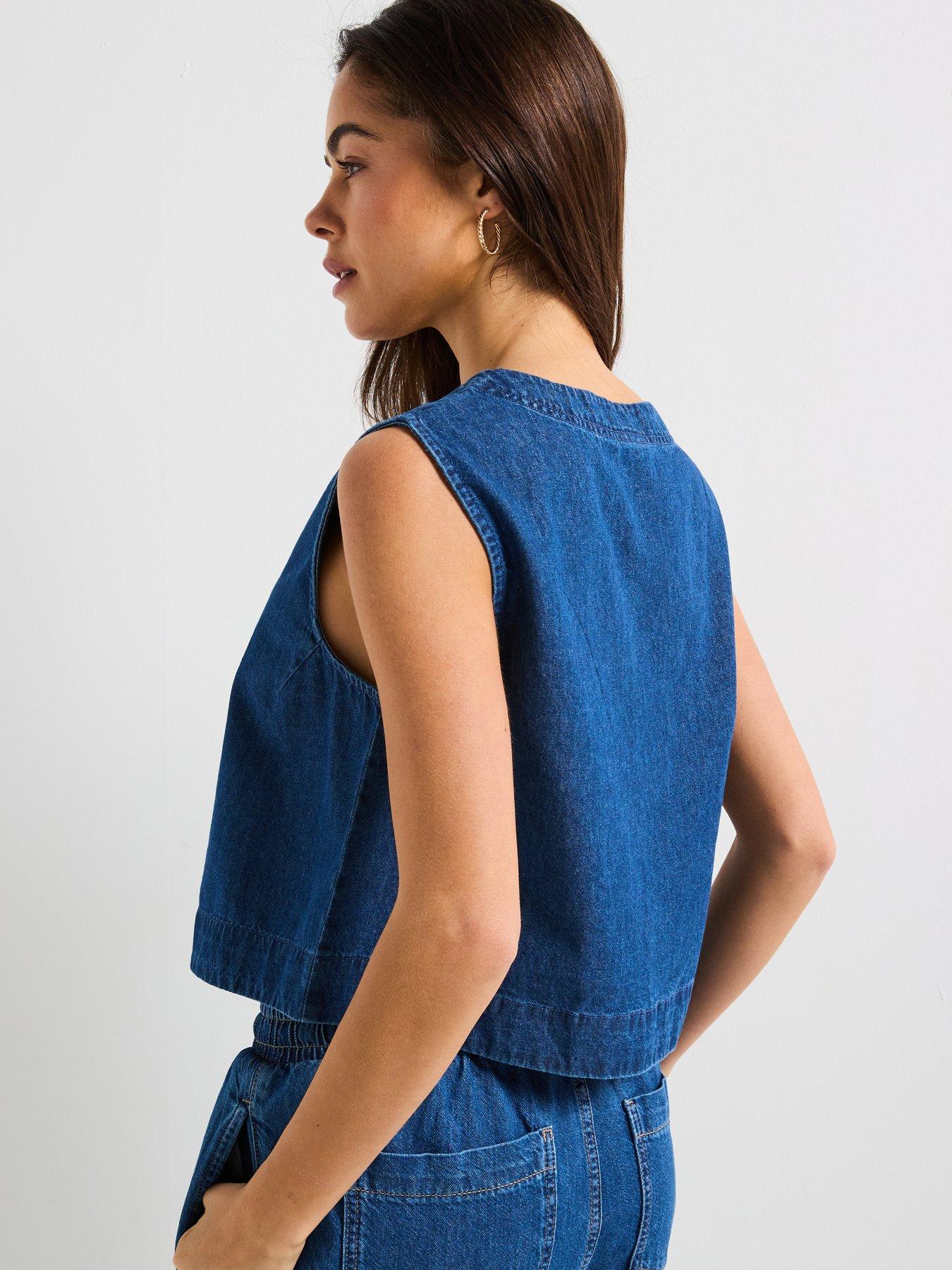 pieces-round-neck-denim-top-bluestillFront
