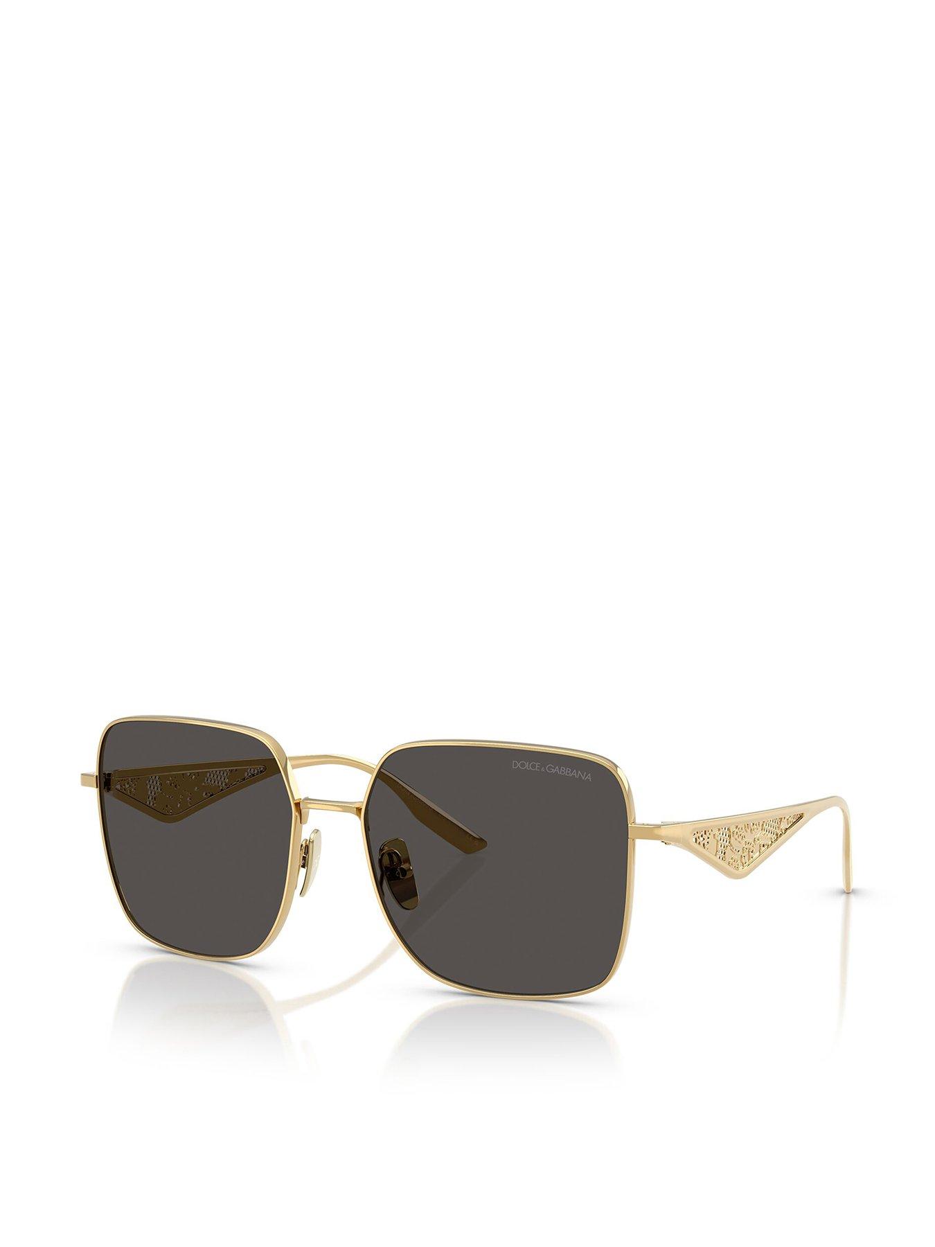 Image 1 of 4 of Dolce & Gabbana 0Dg2310 Square Sunglasses - Gold
