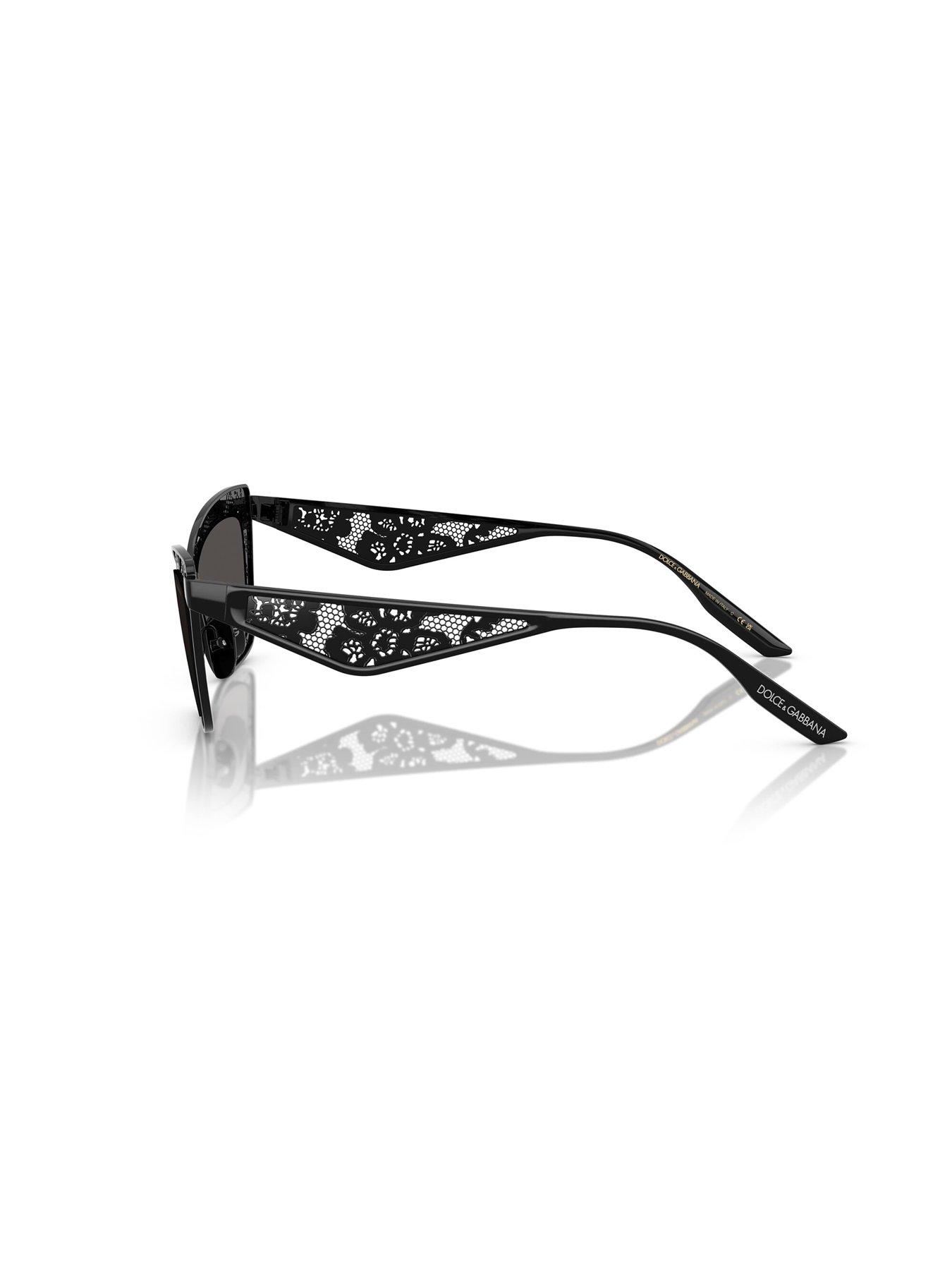 Image 2 of 4 of Dolce & Gabbana 0Dg2311 Cat Eye Sunglasses - Black
