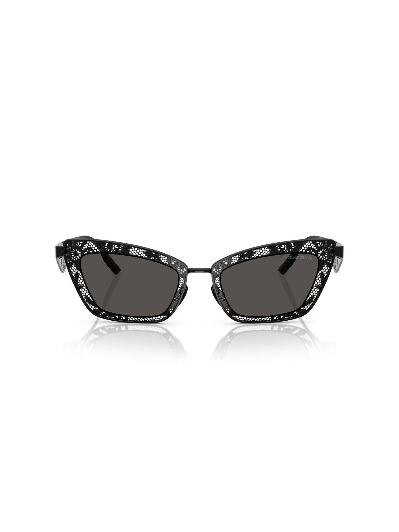 Image 3 of 4 of Dolce & Gabbana 0Dg2311 Cat Eye Sunglasses - Black