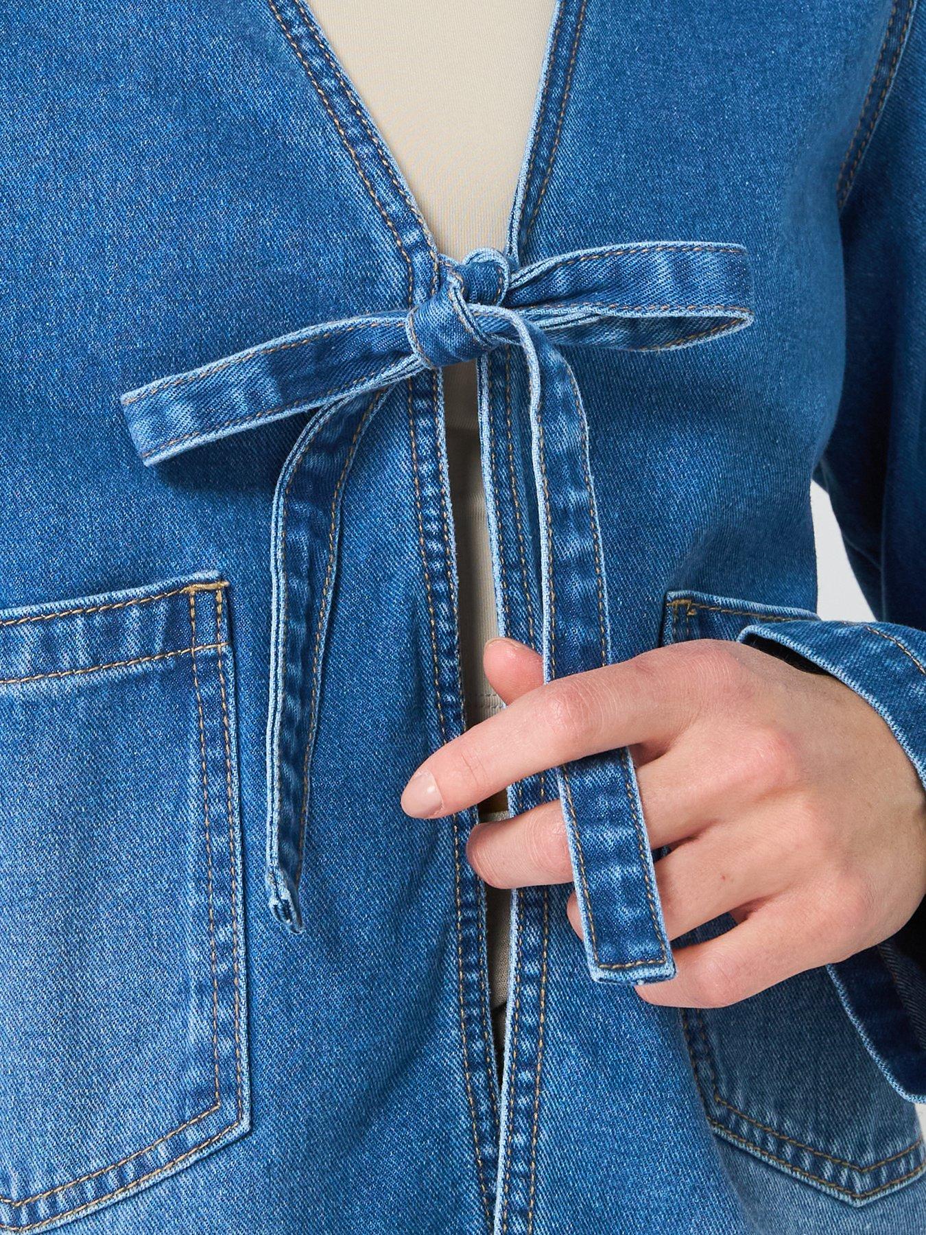 only-tie-detail-denim-jacket-blueoutfit