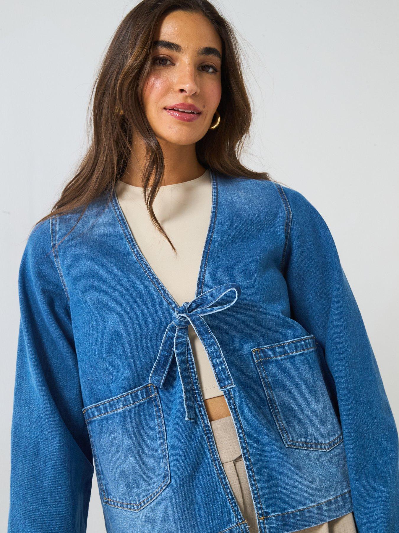 only-tie-detail-denim-jacket-bluedetail