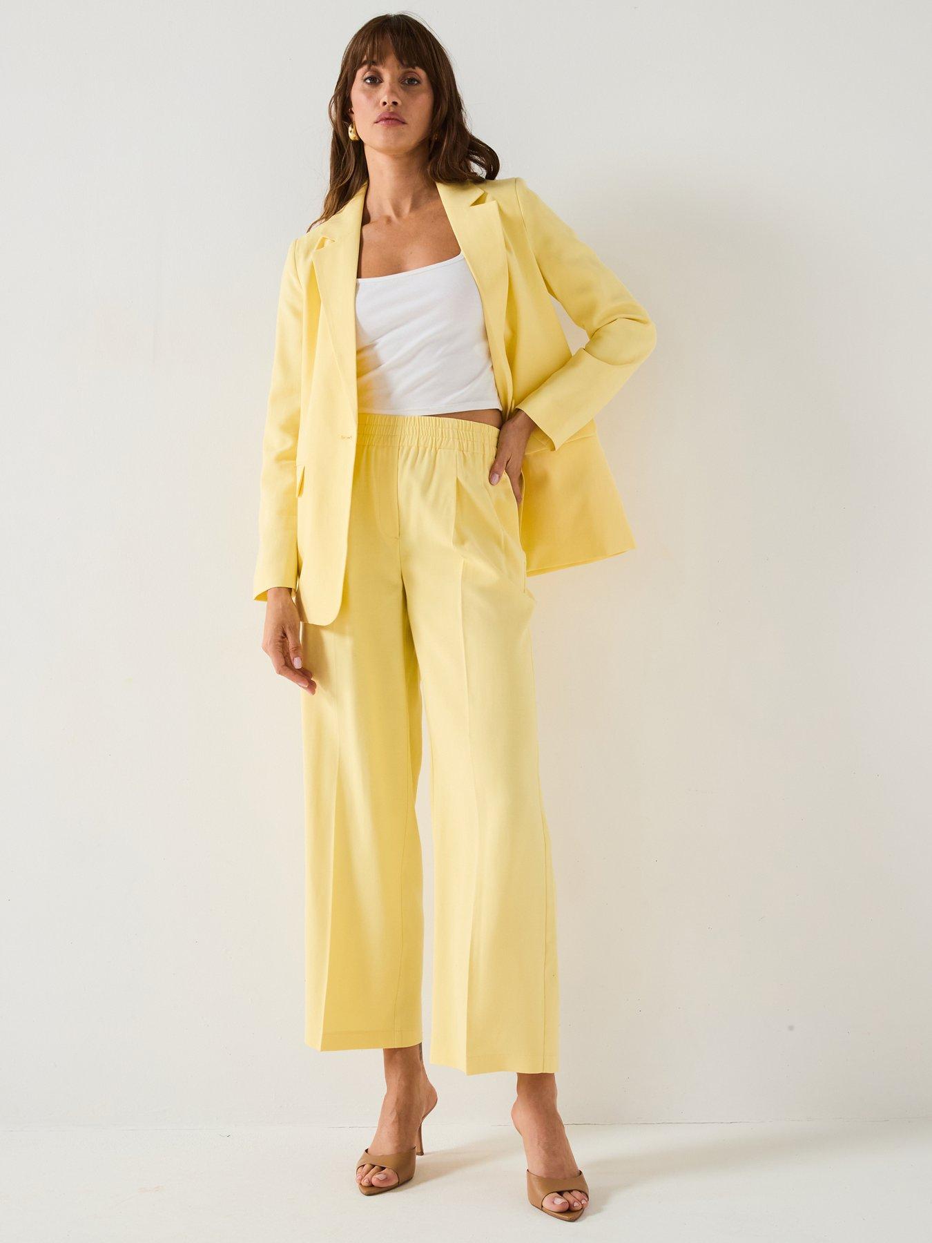 Image 6 of 6 of Vero Moda Loose Fit Blazer - Yellow