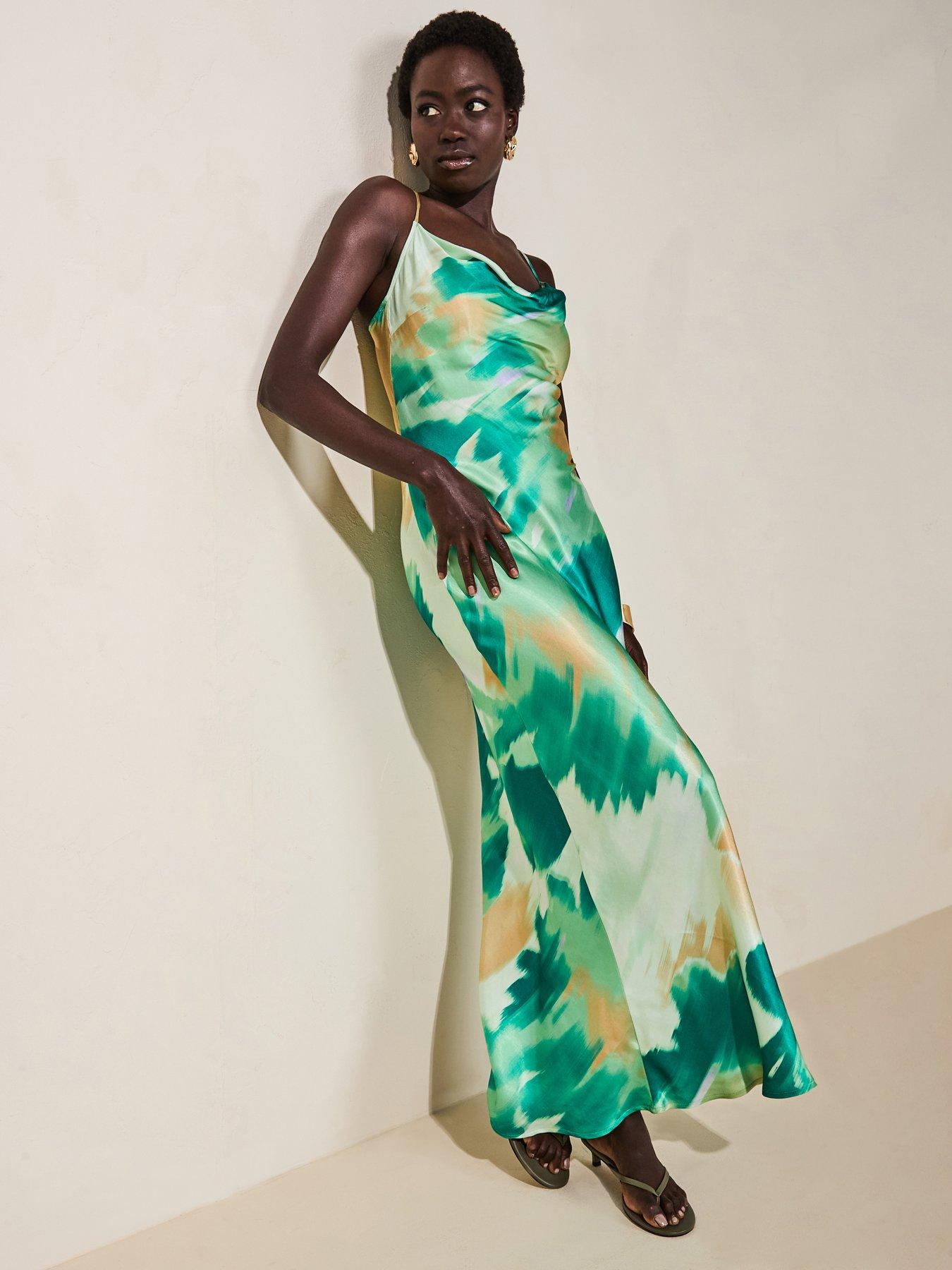 Rouge Abstract Column Maxi Dress - Multi