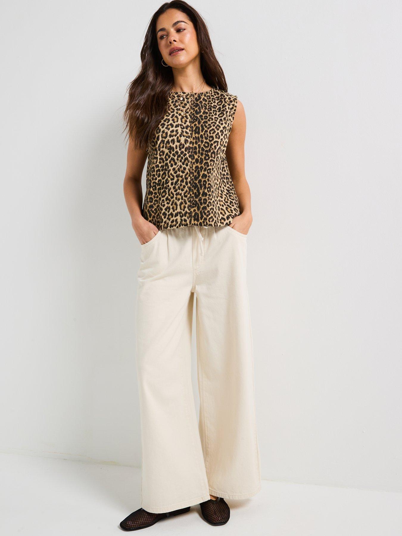 pieces-leopard-print-top-multidetail