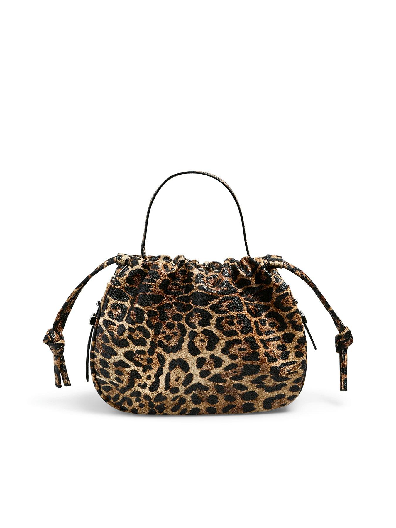 Image 1 of 5 of PIECES Leopard Print Bag - Multi