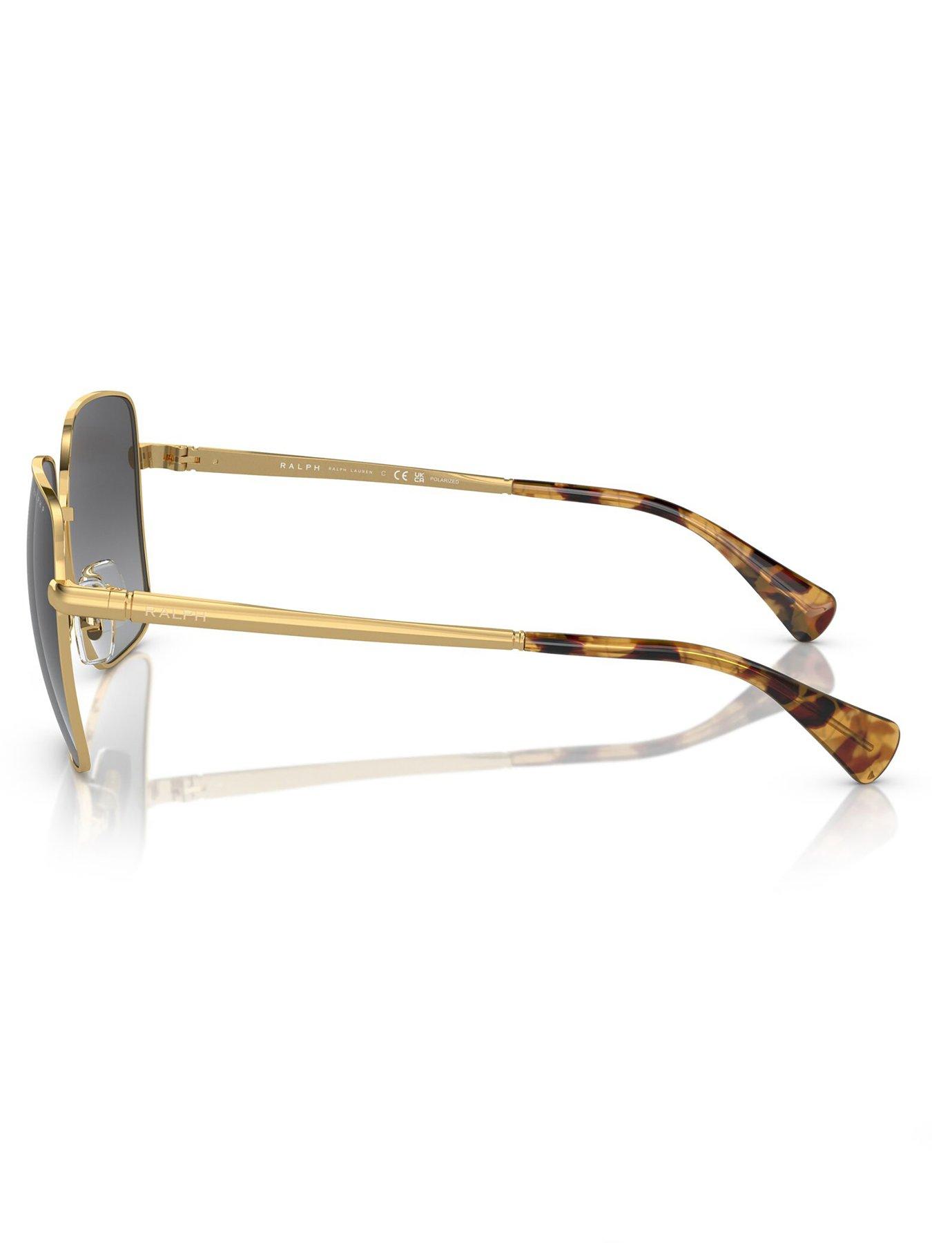 Image 2 of 4 of Ralph Square Sunglasses - Gold
