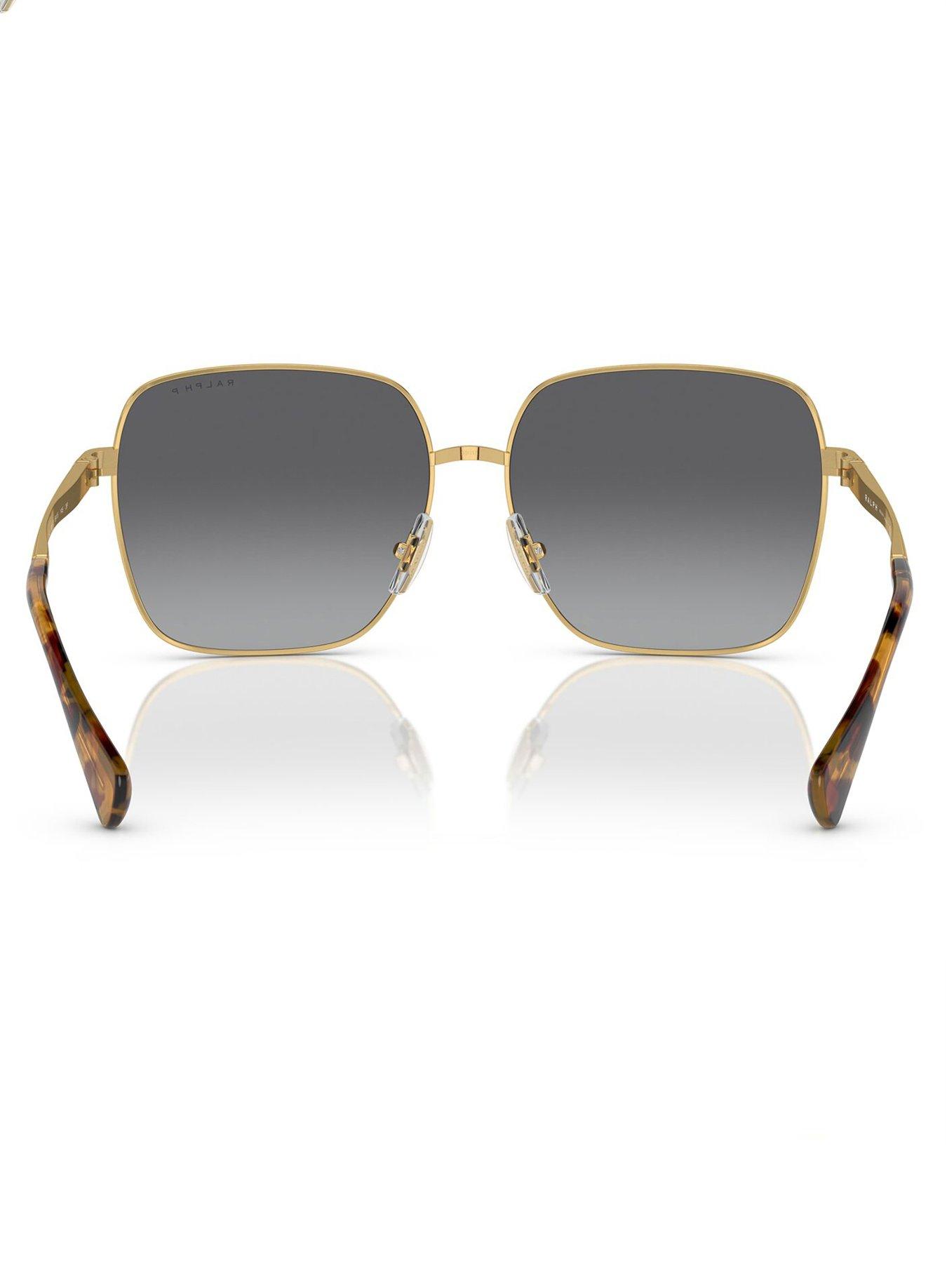 Image 4 of 4 of Ralph Square Sunglasses - Gold