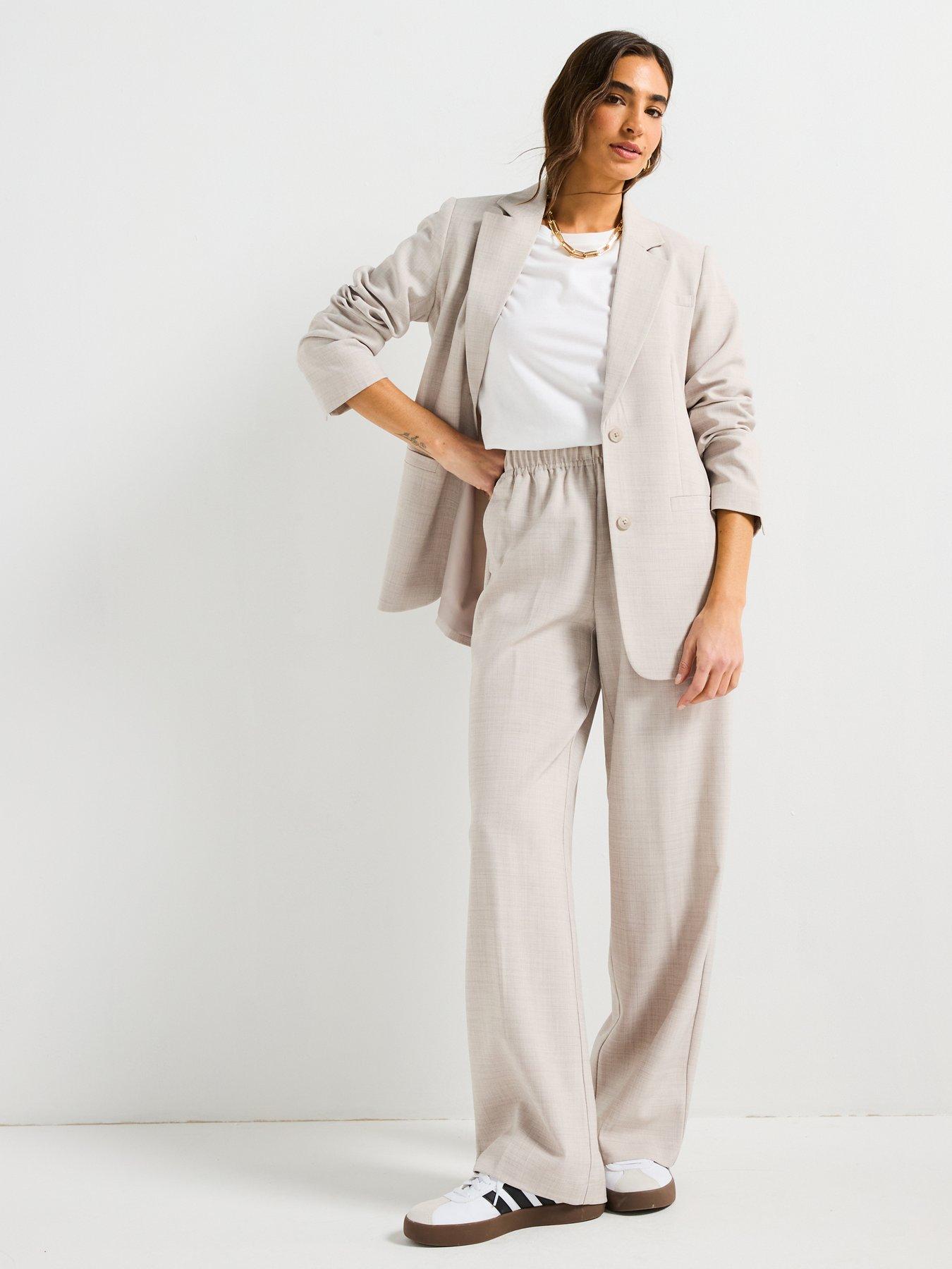 Image 3 of 5 of Vero Moda High Rise Loose Trouser - Grey