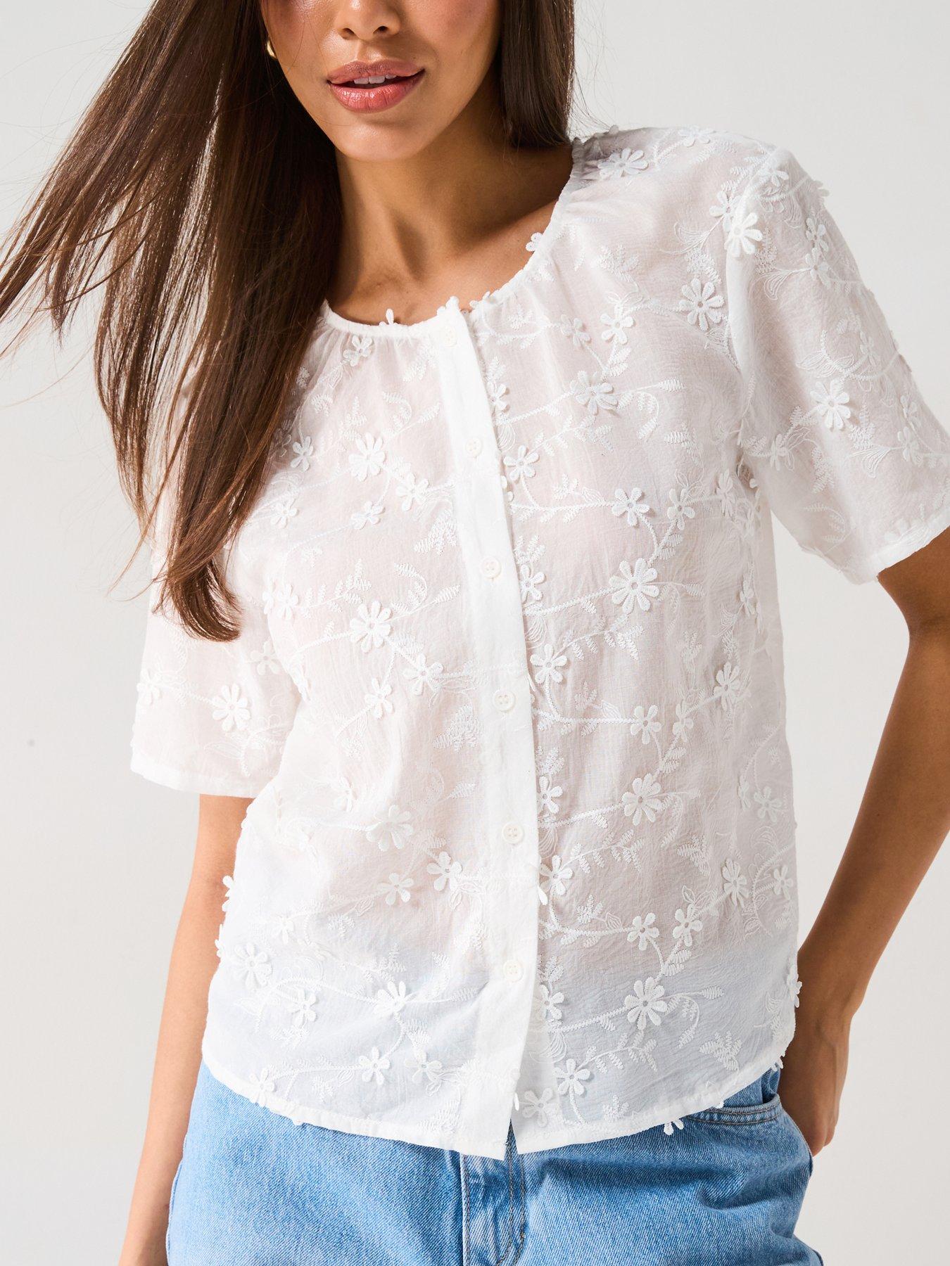 Image 4 of 4 of PIECES Short Sleeve Top - Multi