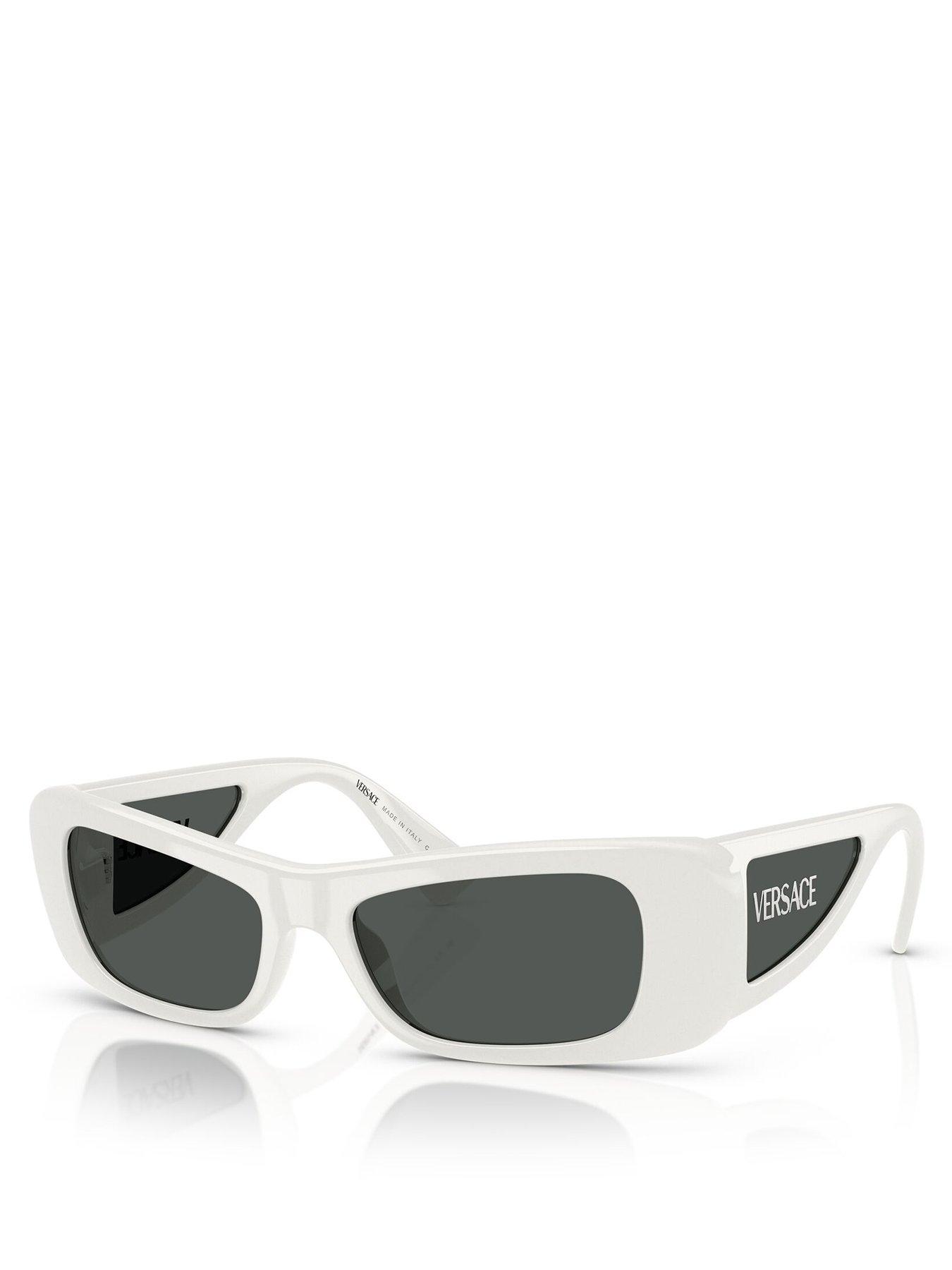 Image 1 of 4 of VERSACE 0Ve4481 Pillow Sunglasses - White