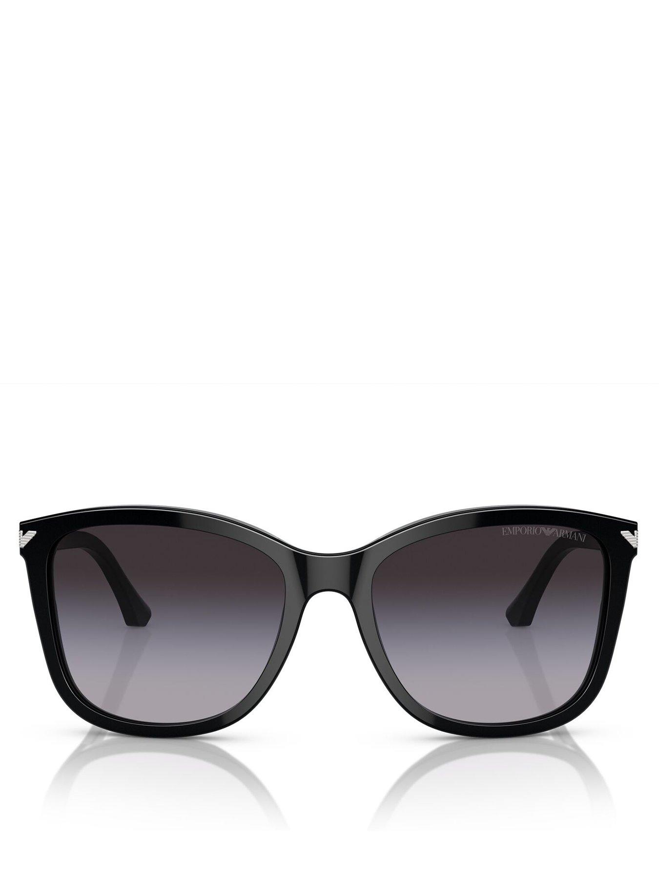 Image 3 of 4 of Emporio Armani 0Ea4060 Square Sunglasses - Black