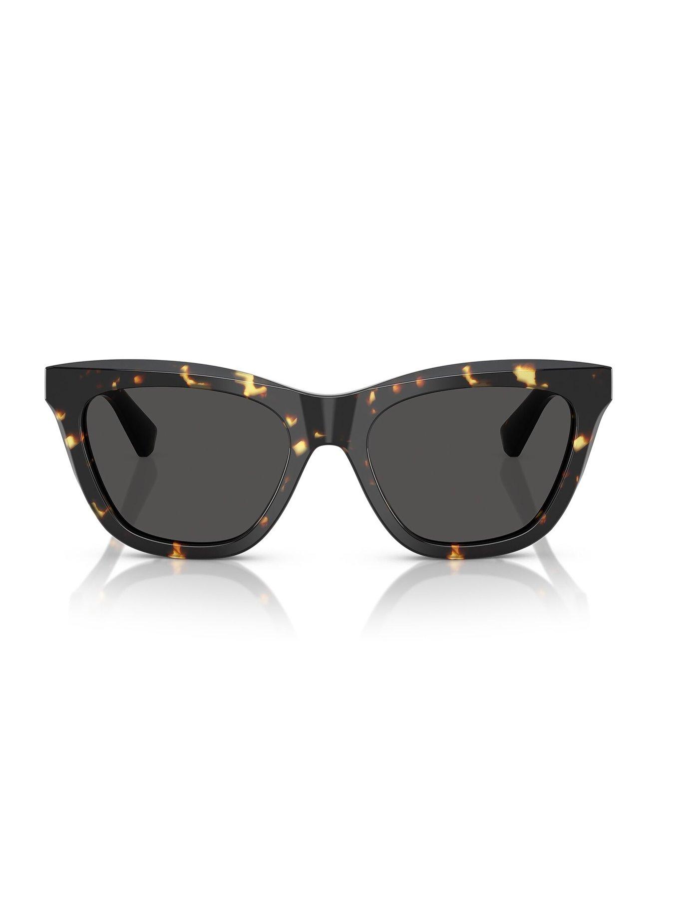 Image 3 of 4 of Burberry 0Be4435 Cat Eye Sunglasses - Black