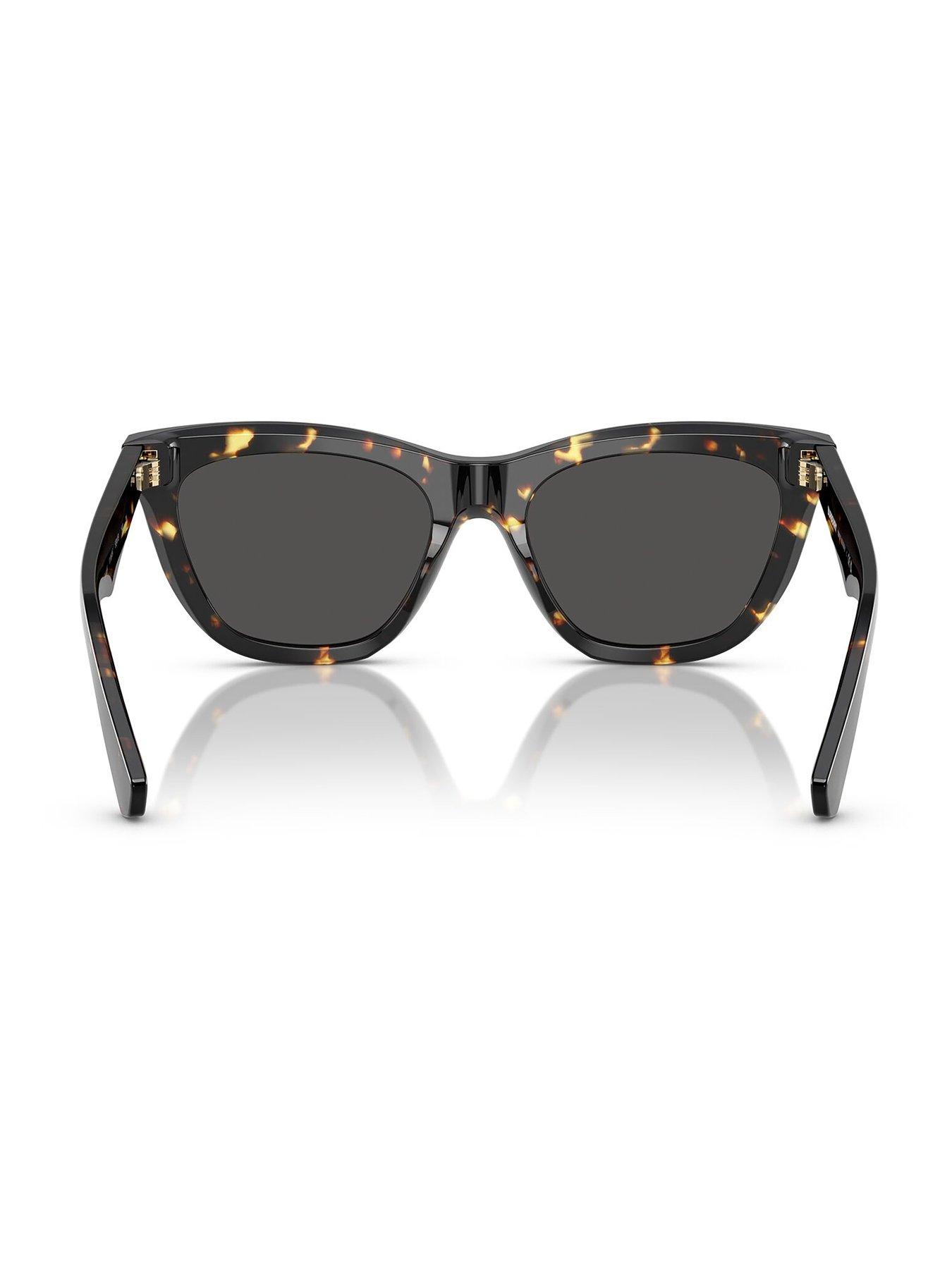 Image 4 of 4 of Burberry 0Be4435 Cat Eye Sunglasses - Black
