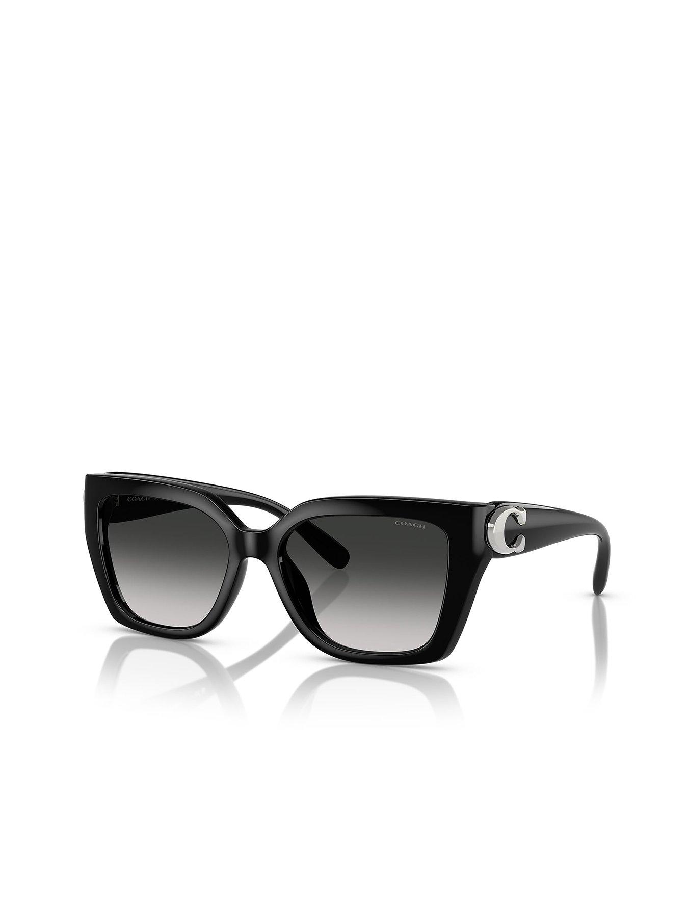 Coach HC8408U CW195 50023C Women's Sunglasses Black Size 55