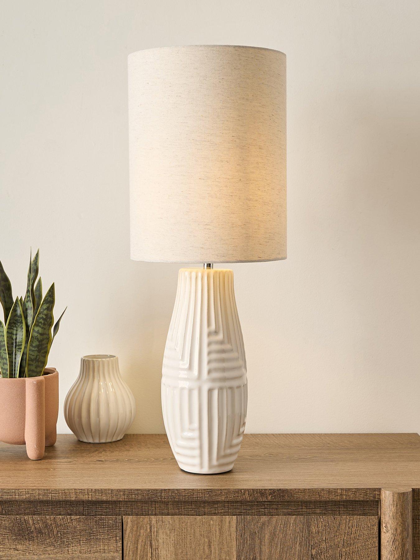very-home-abstract-stripe-ceramic-table-lamp