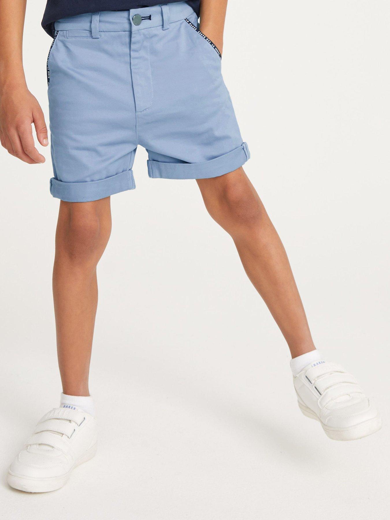 Image 1 of 6 of Ted Baker Boys Chino Shorts - Blue