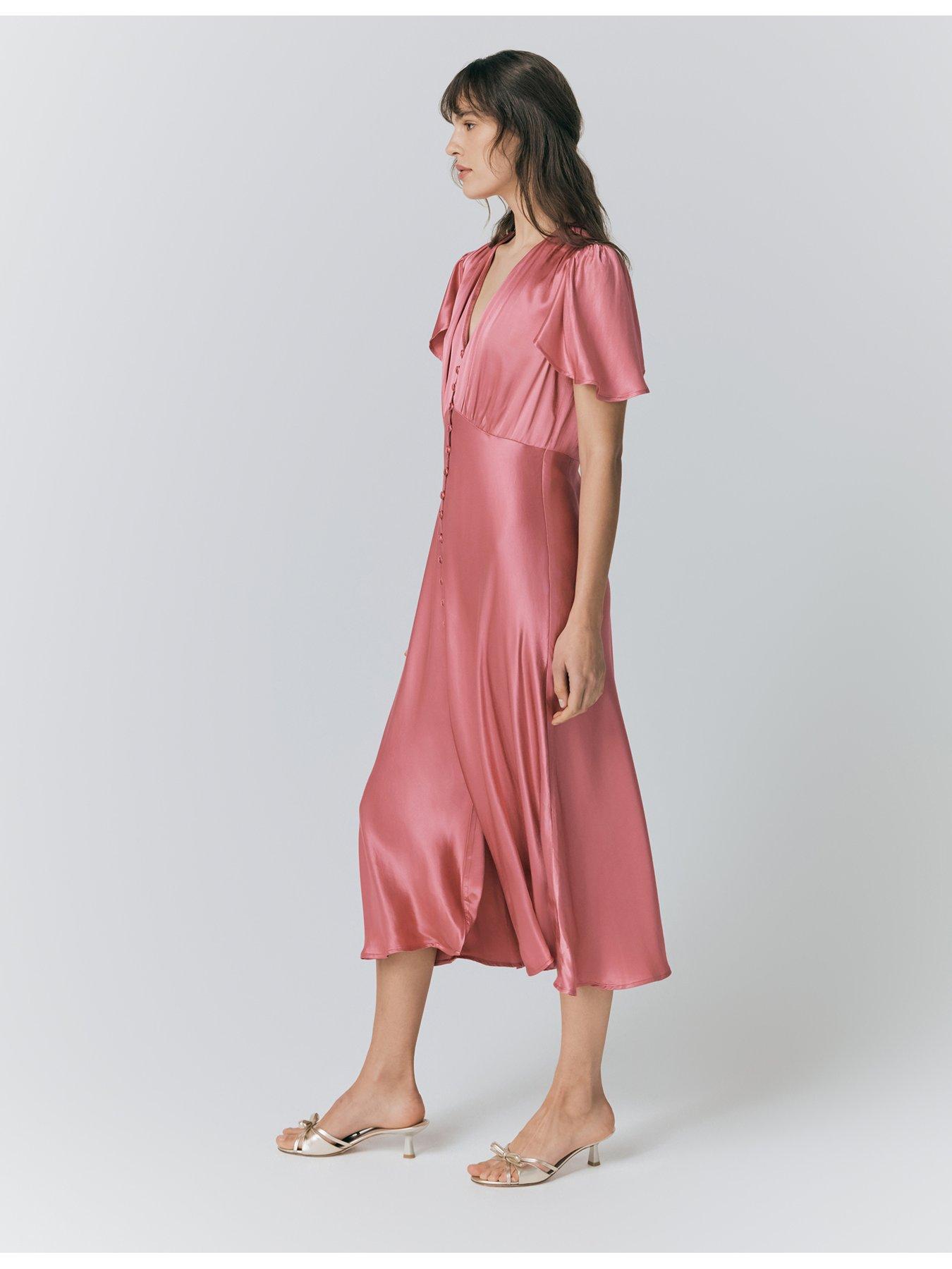 ghost-grace-satin-button-v-neck-dress-roseback