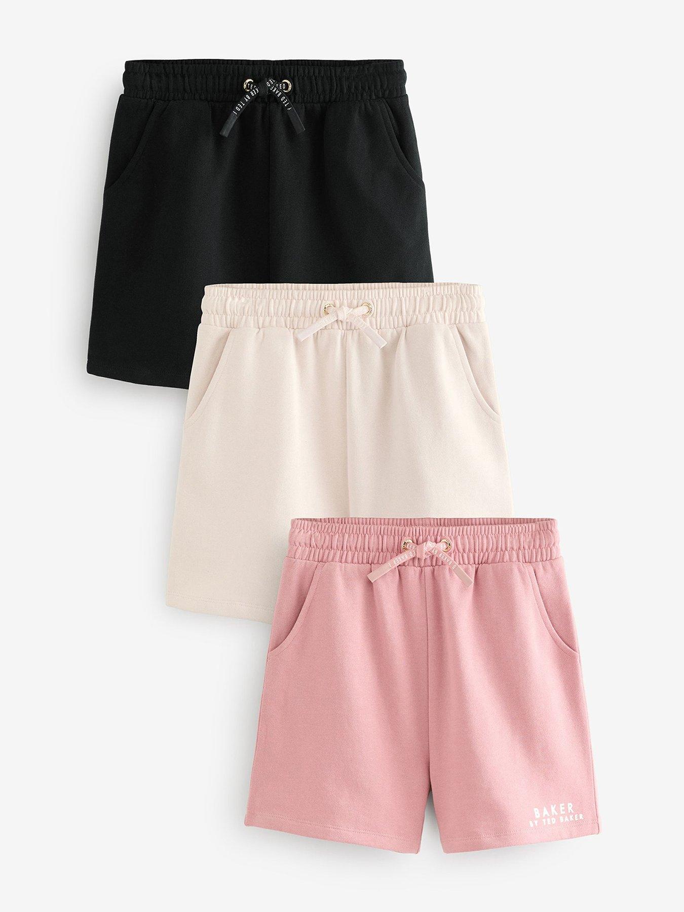 Image 1 of 6 of Ted Baker Girls 3 Pack Shorts - Multi