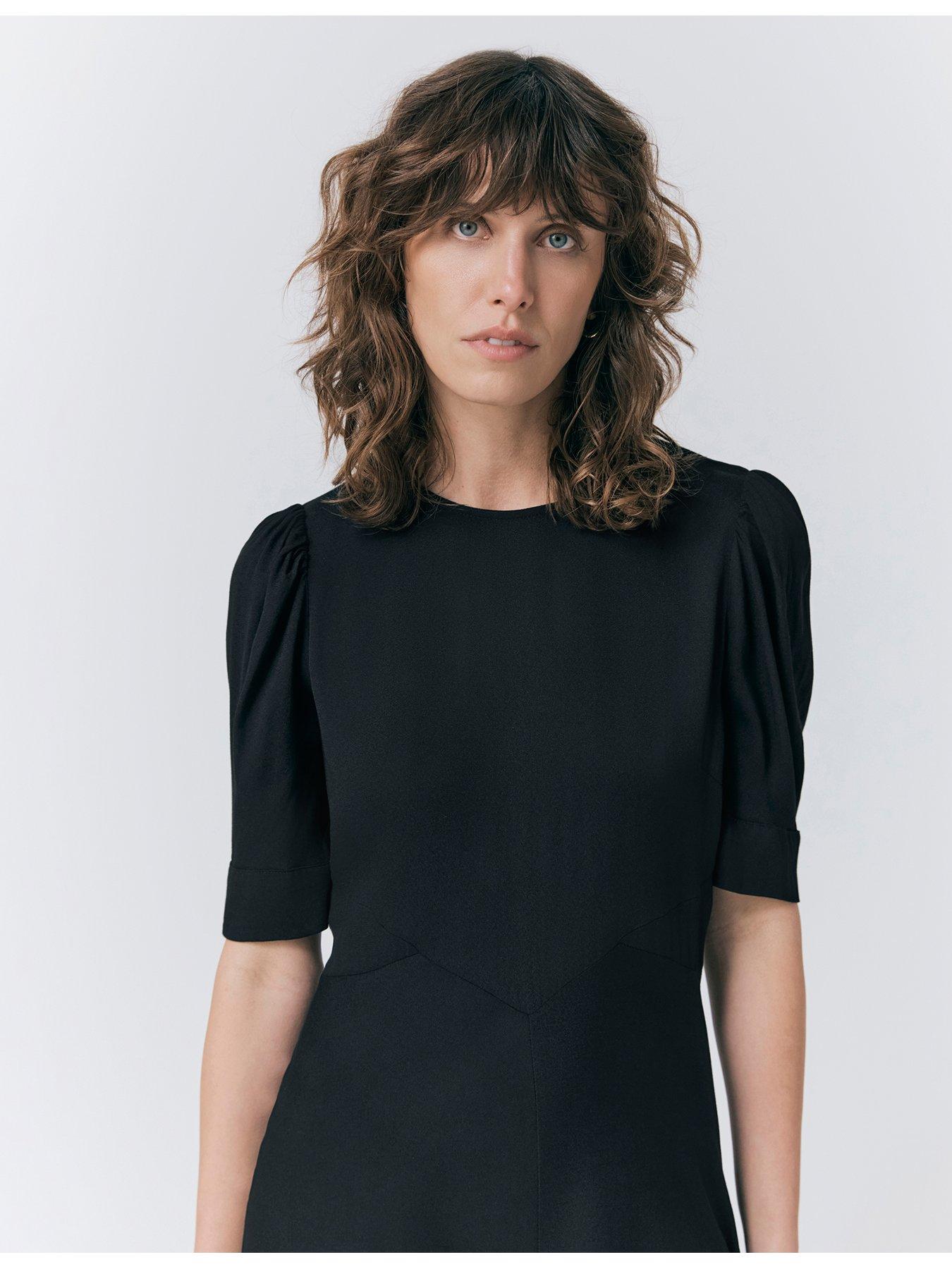 ghost-blair-crepe-midi-tea-dress-blackoutfit